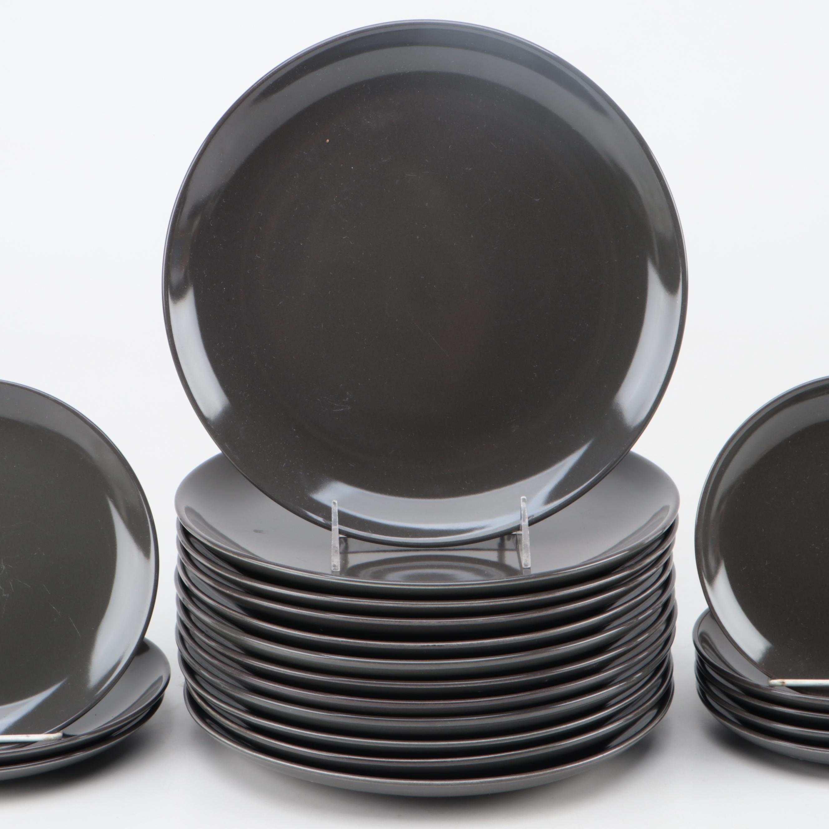 Russel Wright "Iroquois Charcoal" Ceramic Dinnerware, 1954-1965