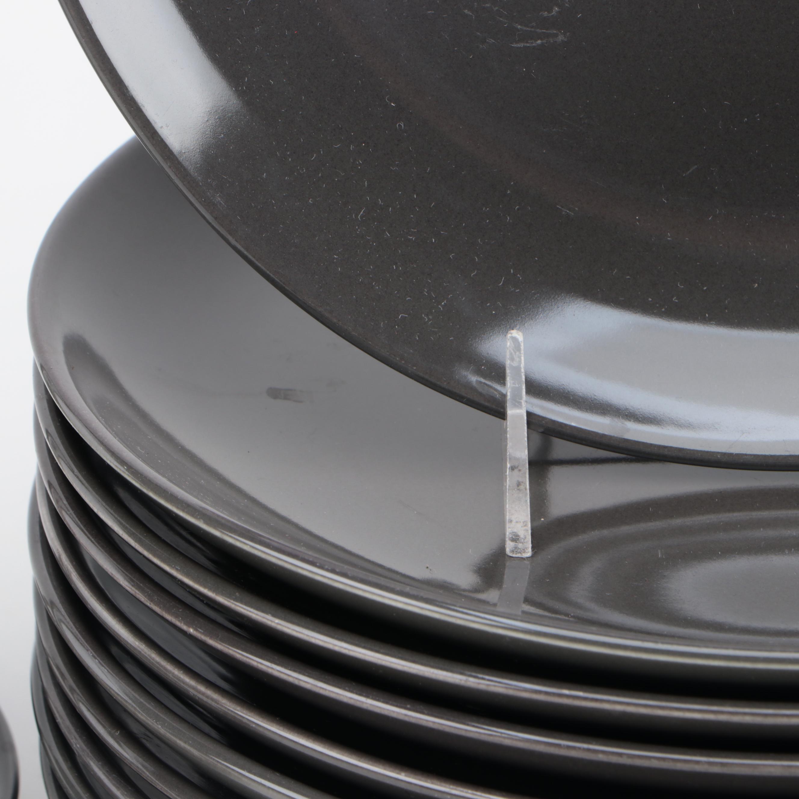 Russel Wright "Iroquois Charcoal" Ceramic Dinnerware, 1954-1965