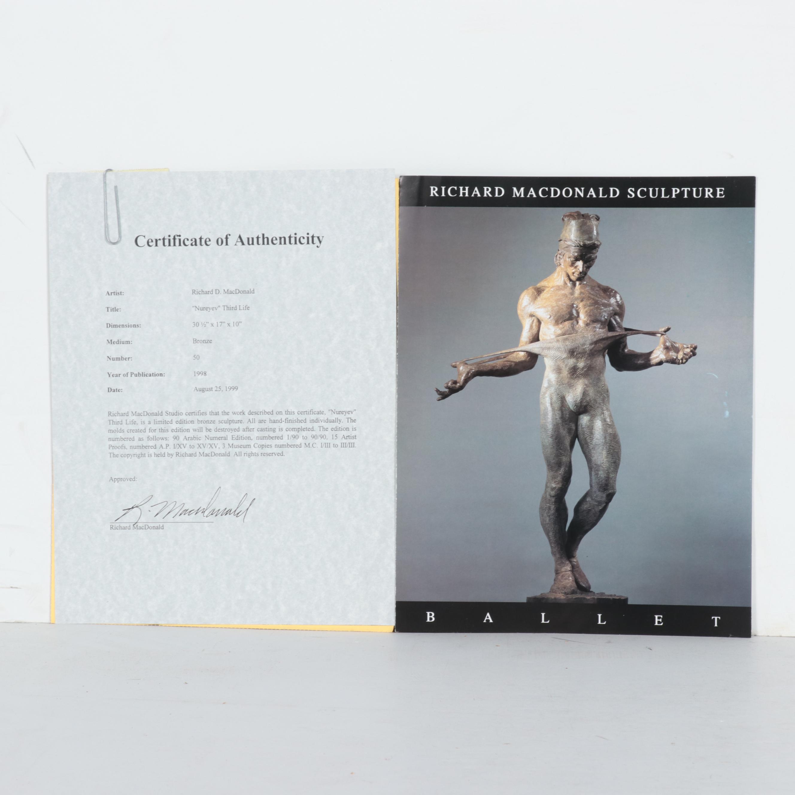 Richard Macdonald Bronze Sculpture "'Nureyev' Third Life," 1998