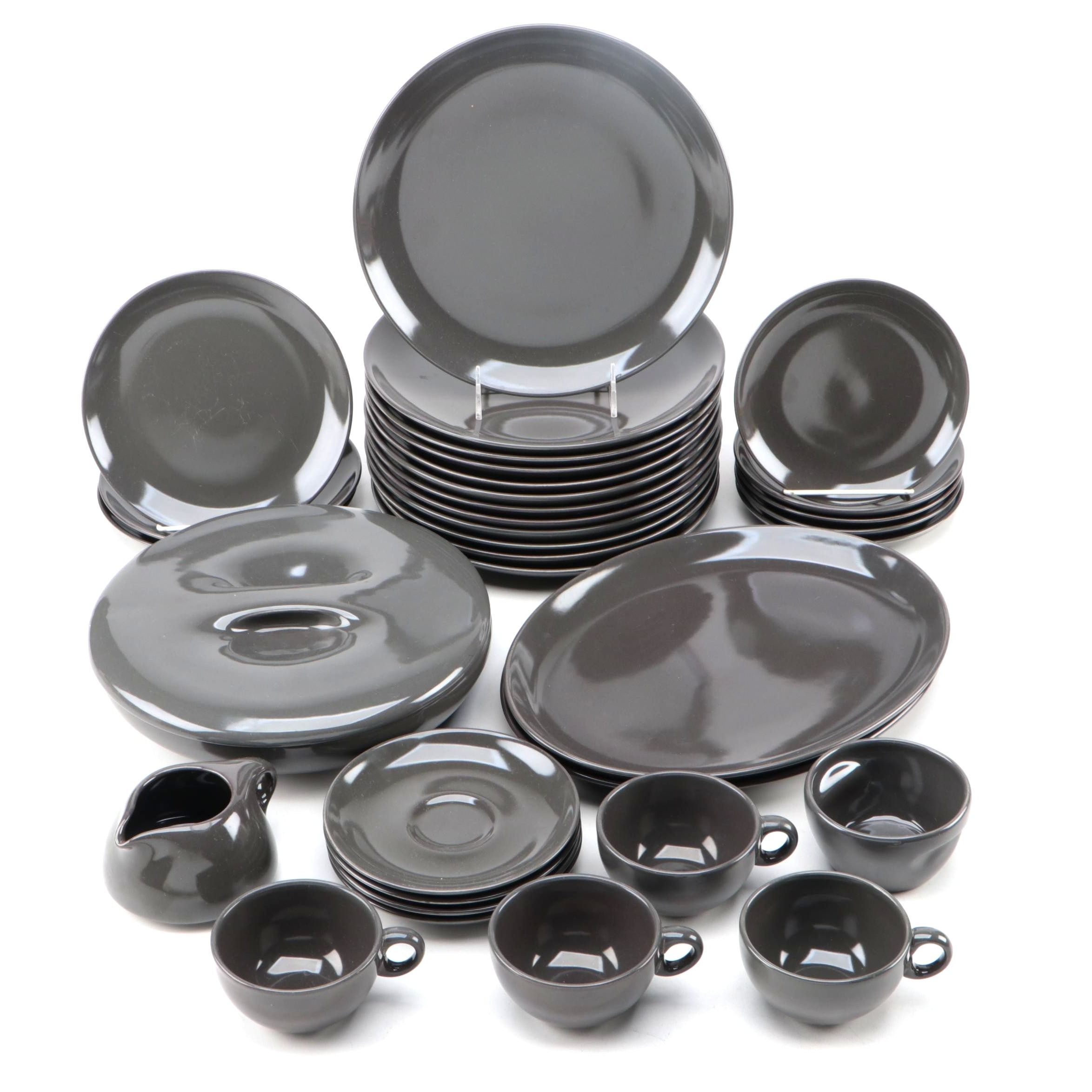 Russel Wright "Iroquois Charcoal" Ceramic Dinnerware, 1954-1965