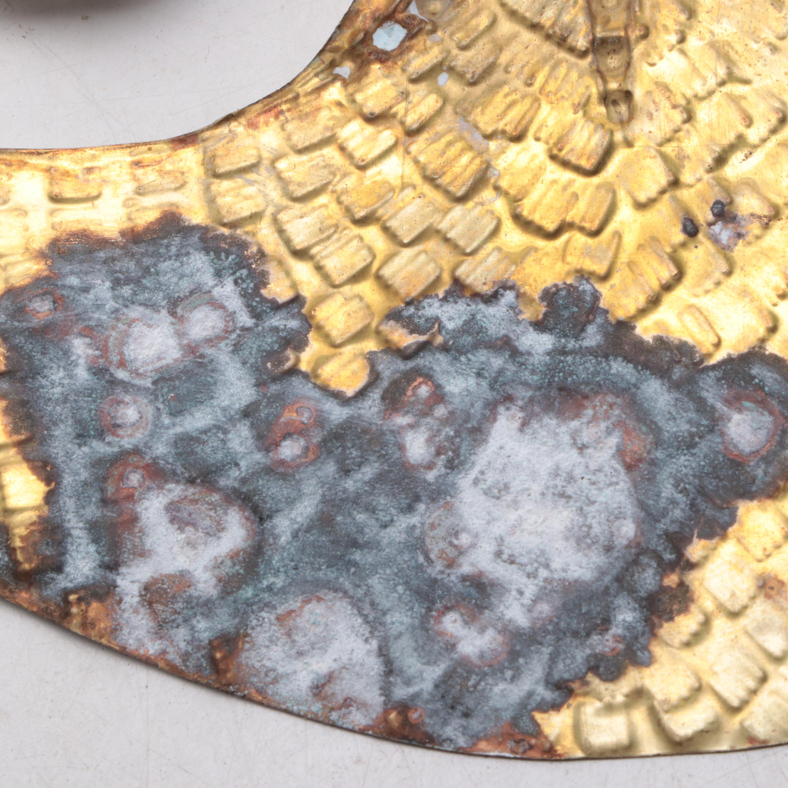 Amulet Motif Brass Wall Decor with More Metal Hanging Wall Decorations