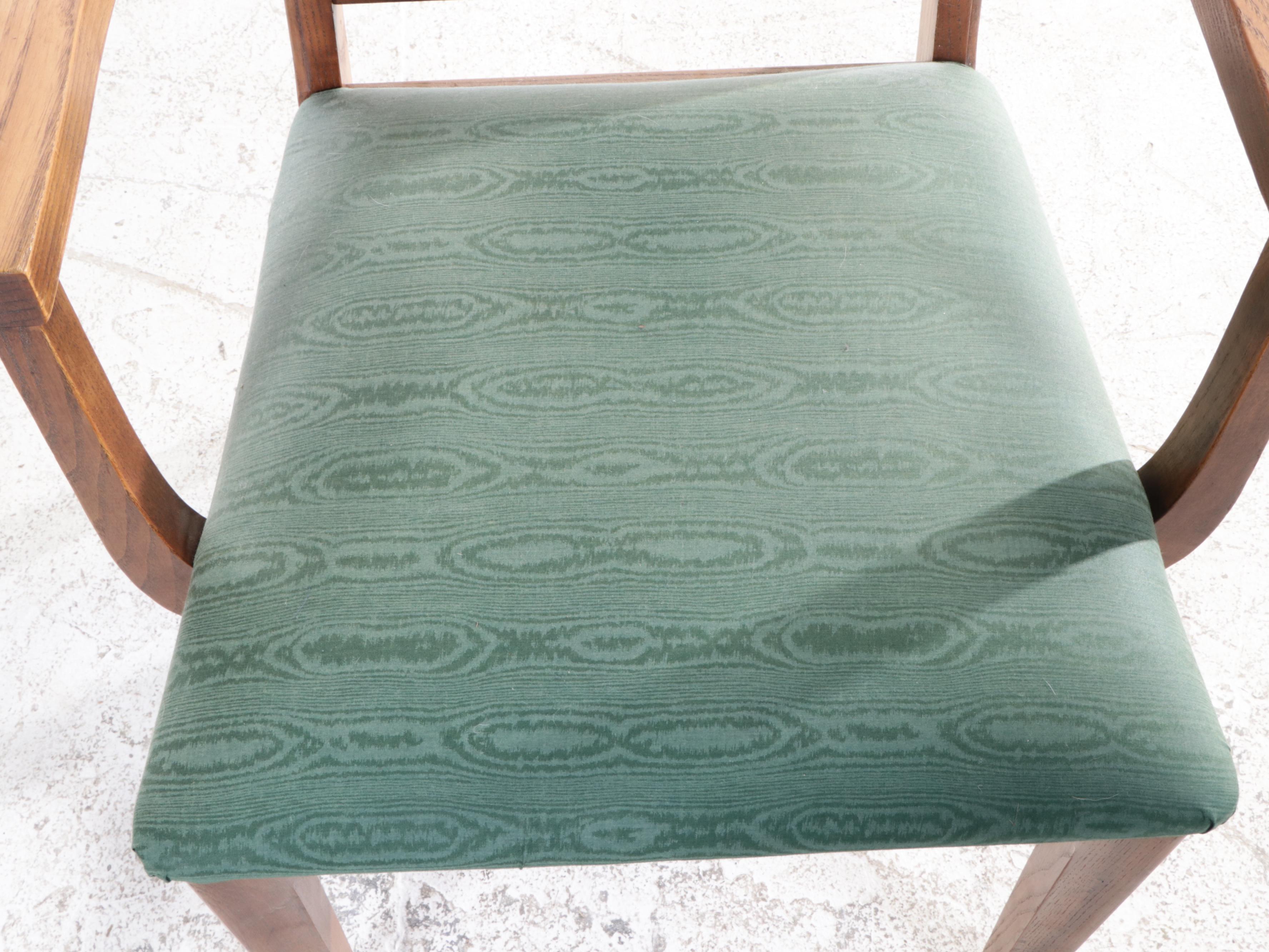 Mid Century Modern Pecan Five-Piece Dining Set, Mid to Late 20th Century