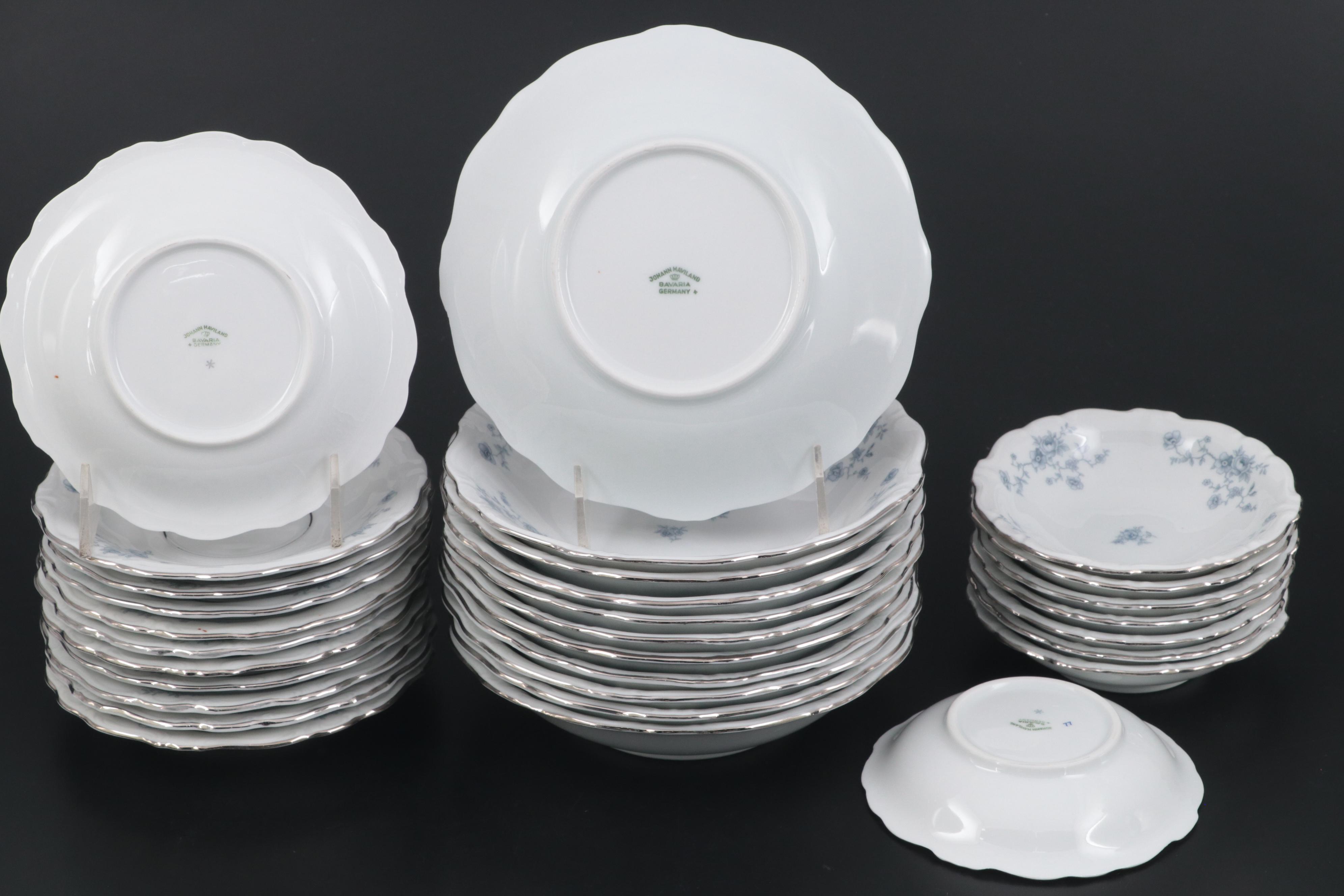 Johann Haviland "Blue Garland" Porcelain Dinnerware, 1974–1990