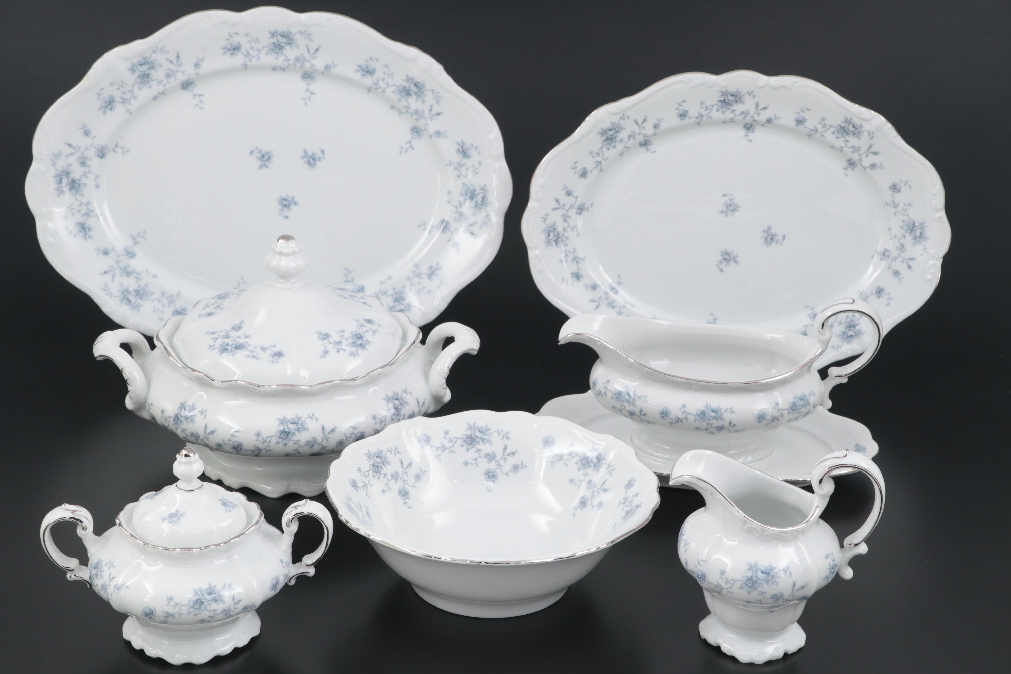 Johann Haviland "Blue Garland" Porcelain Dinnerware, 1974–1990