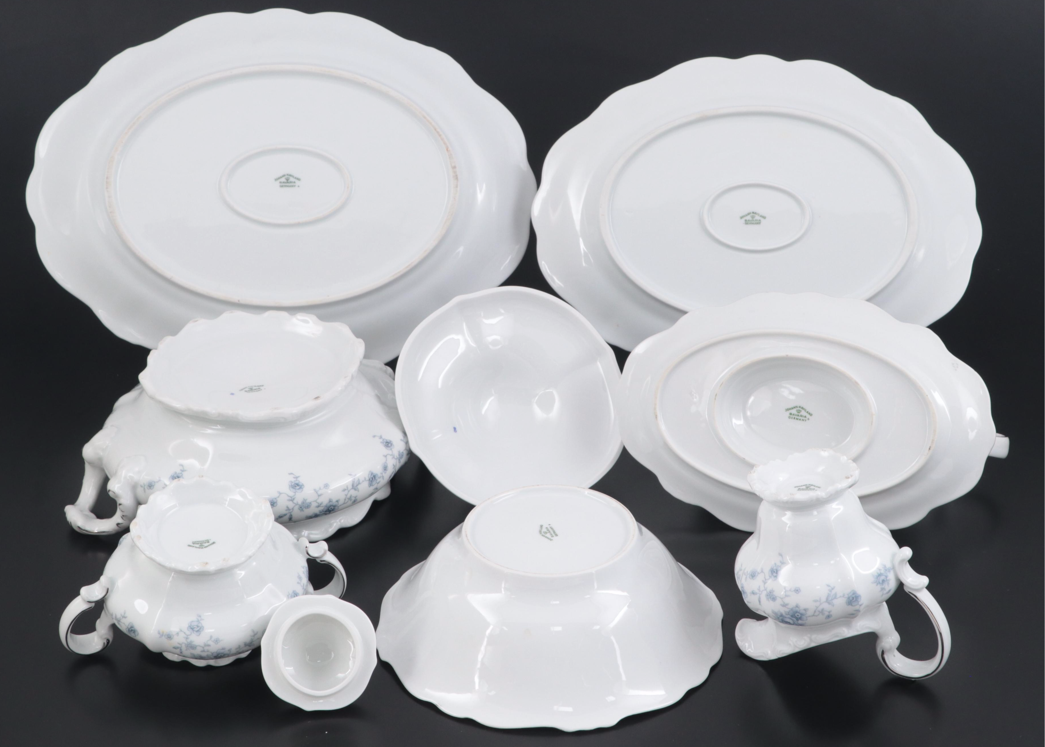 Johann Haviland "Blue Garland" Porcelain Dinnerware, 1974–1990