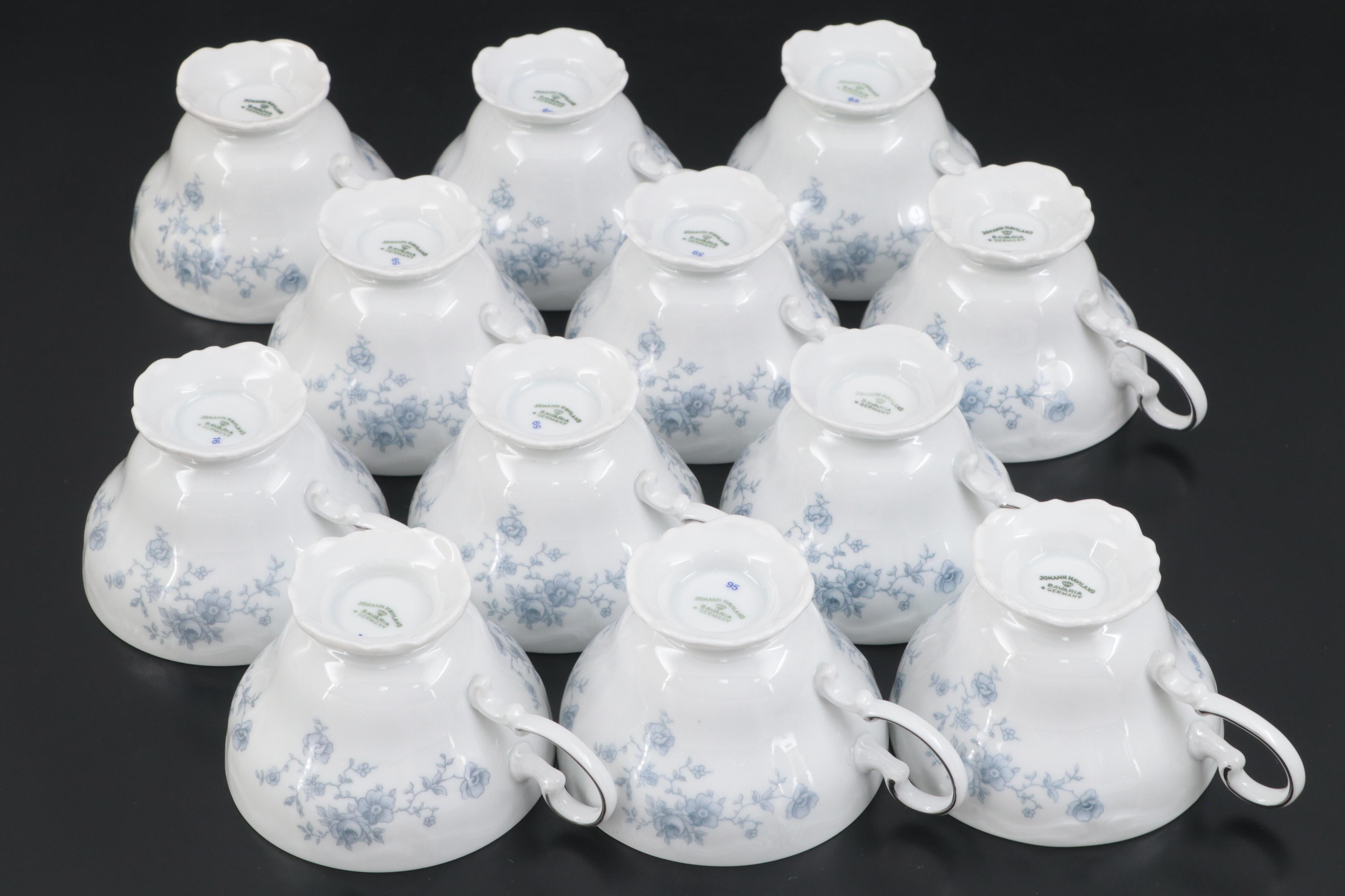 Johann Haviland "Blue Garland" Porcelain Dinnerware, 1974–1990