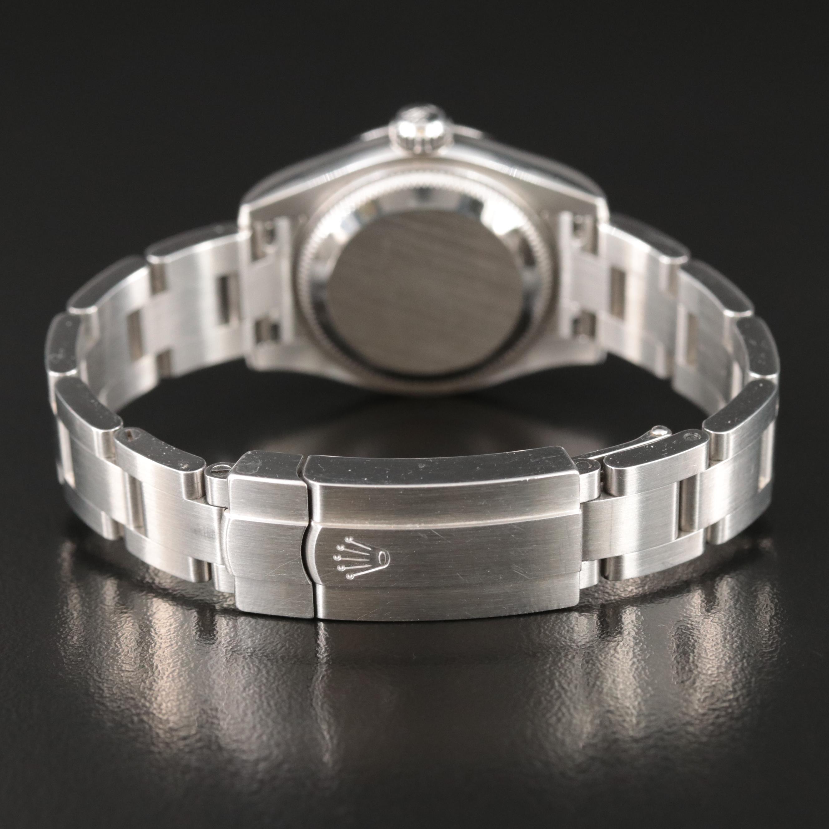 Rolex Oyster Perpetual Olive Green Dial Watch