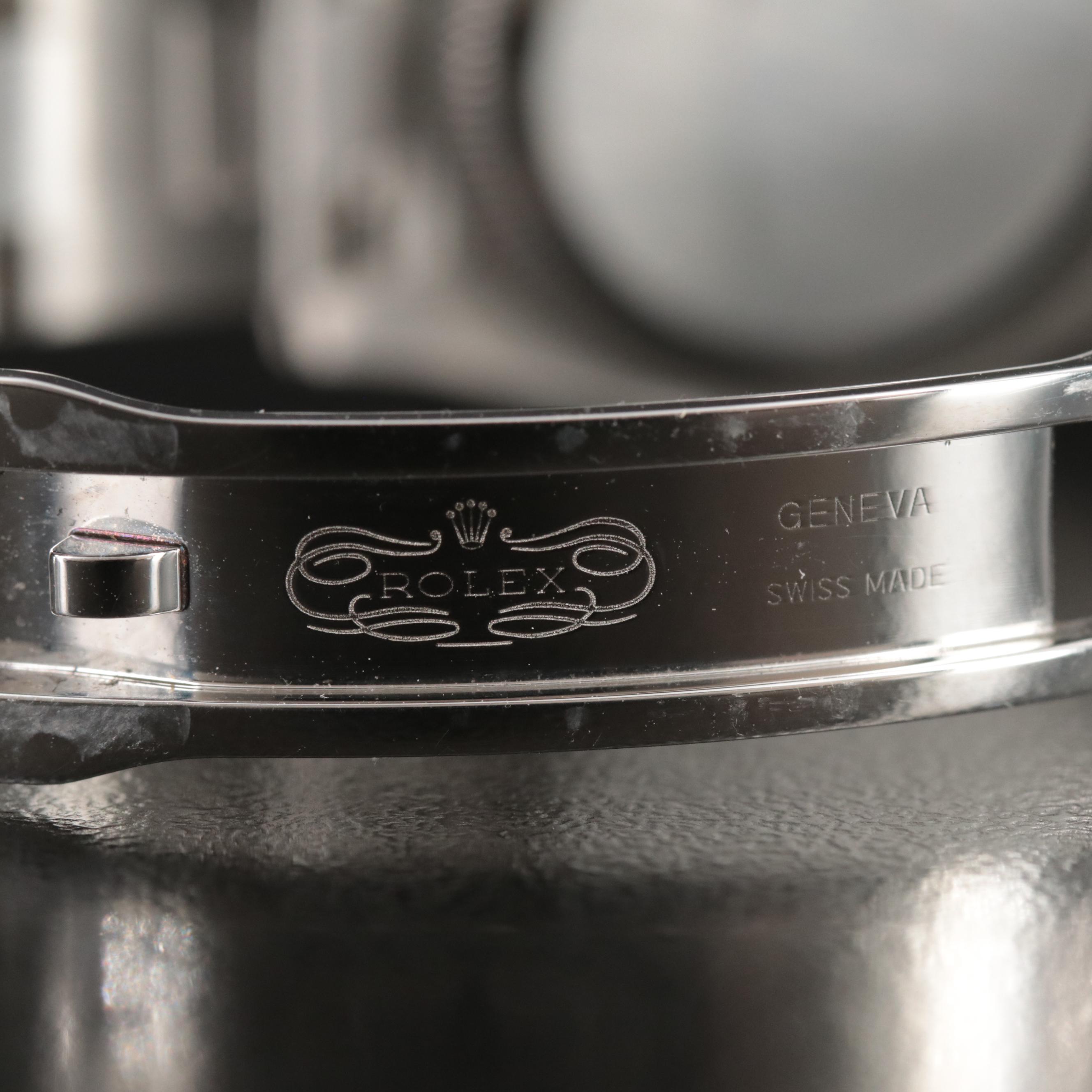 Rolex Oyster Perpetual Olive Green Dial Watch