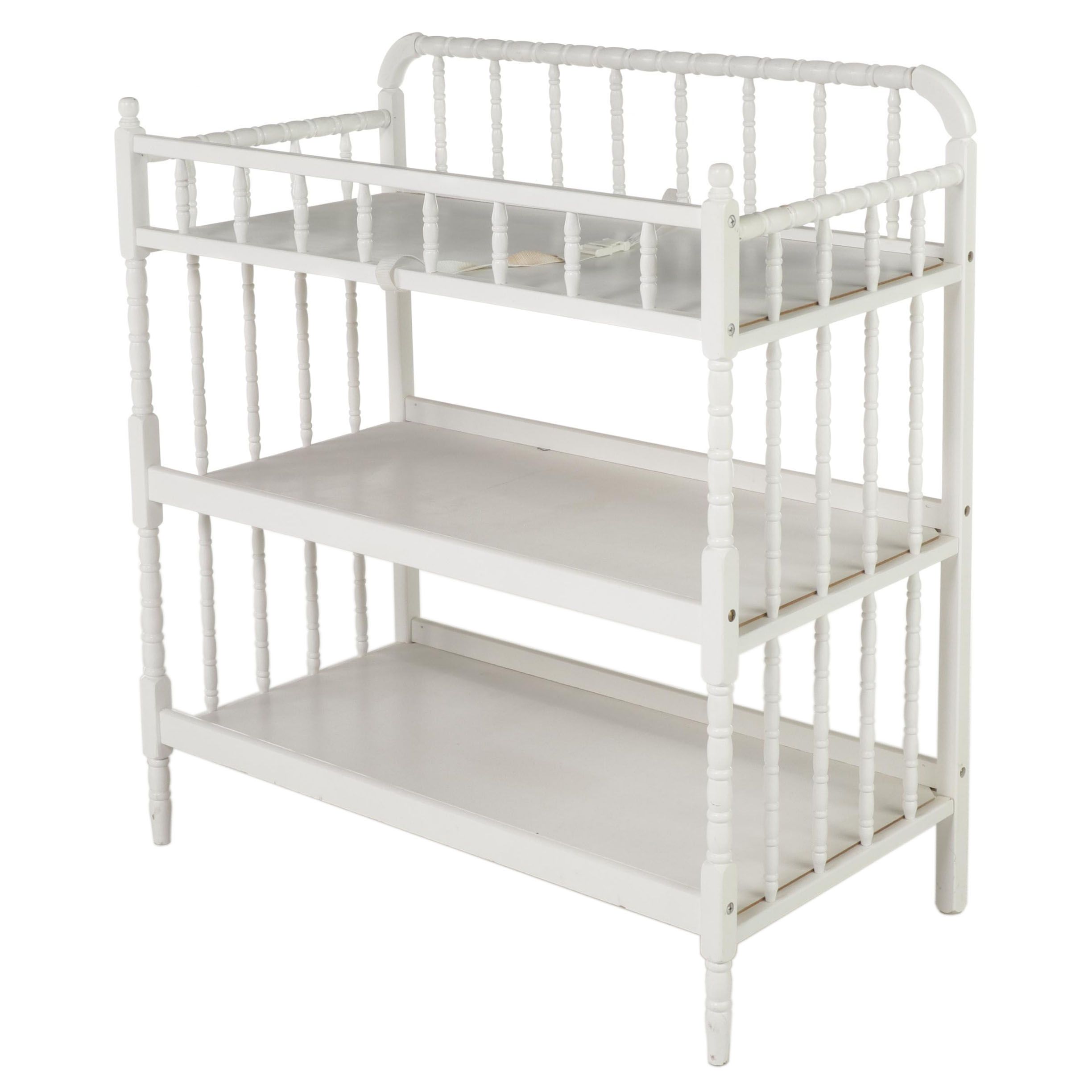White Painted Wooden Jenny Lind Style Changing Table