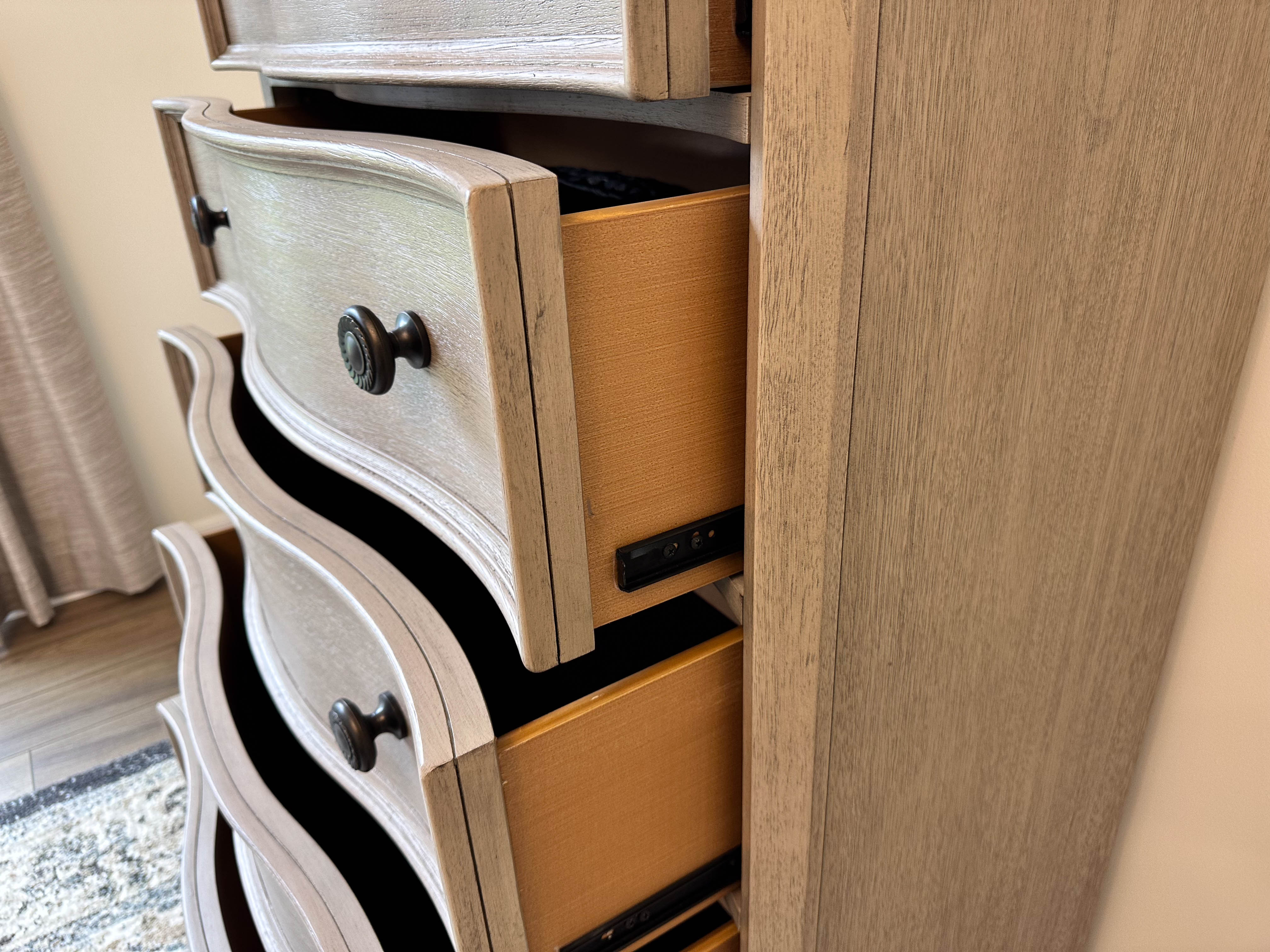 Cerused-Finish Chest of Drawers
