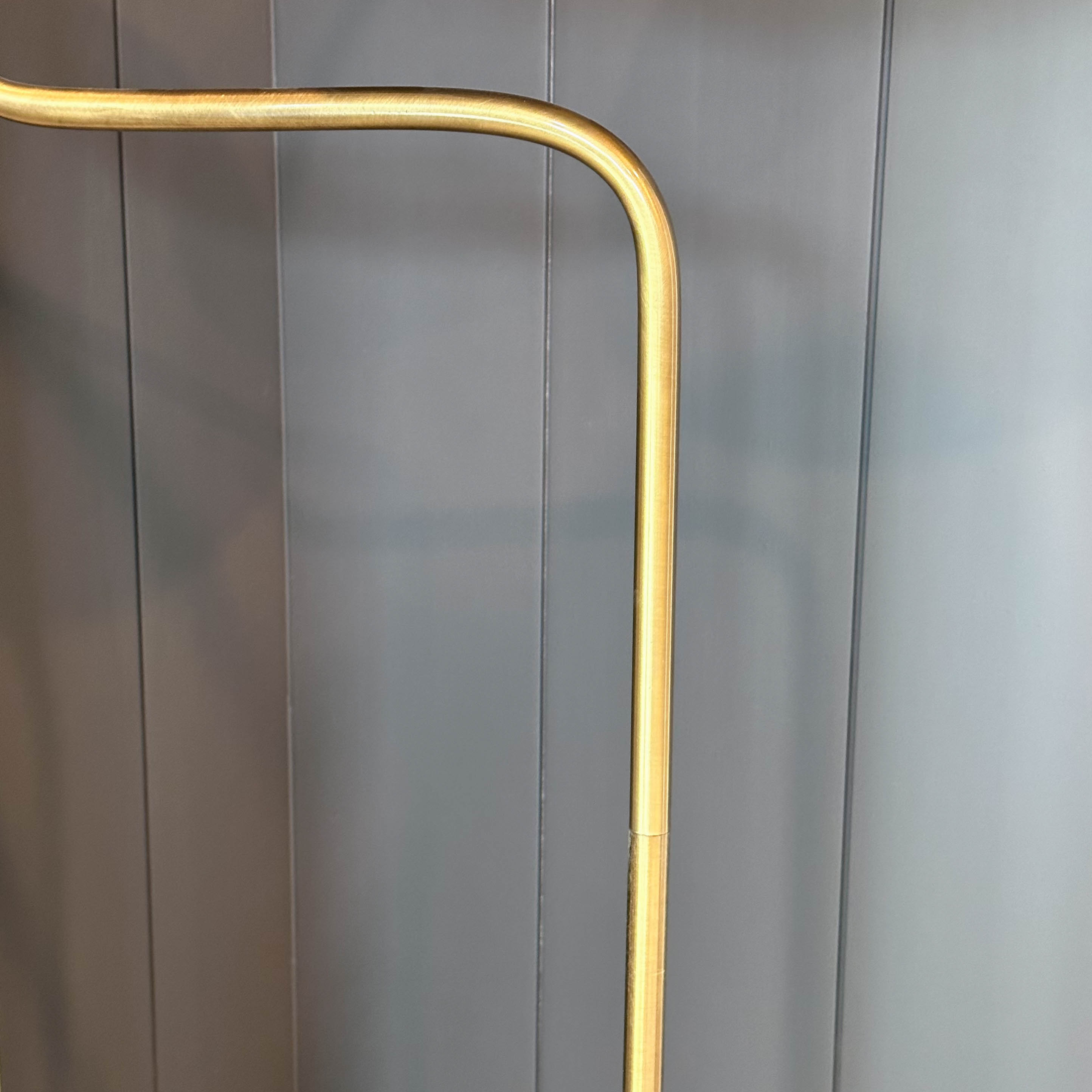 Modern Brushed Gold Finish Floor Lamp