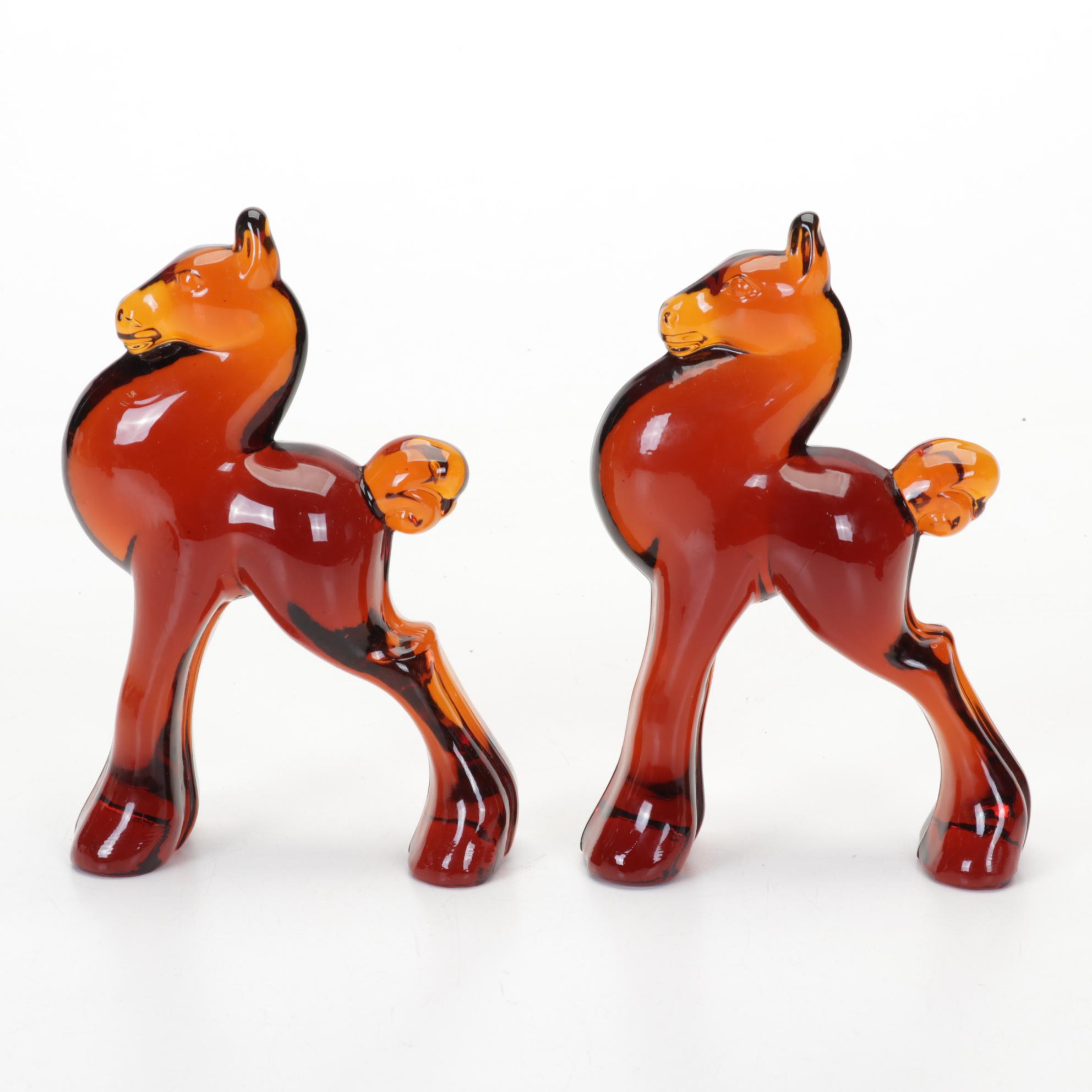 Heisey by Dalzell Viking, Imperial Red and Amber Oscar, Filly, Colt Glass Horses