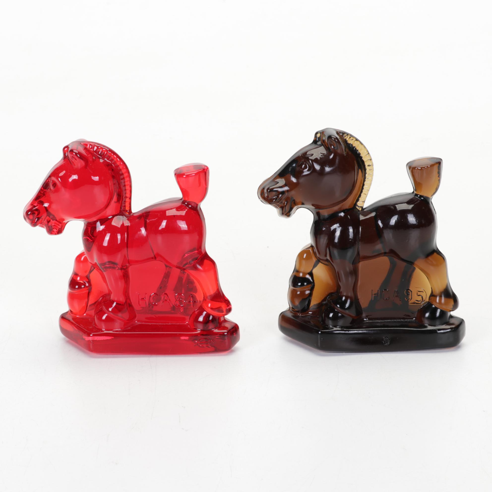 Heisey by Dalzell Viking, Imperial Red and Amber Oscar, Filly, Colt Glass Horses