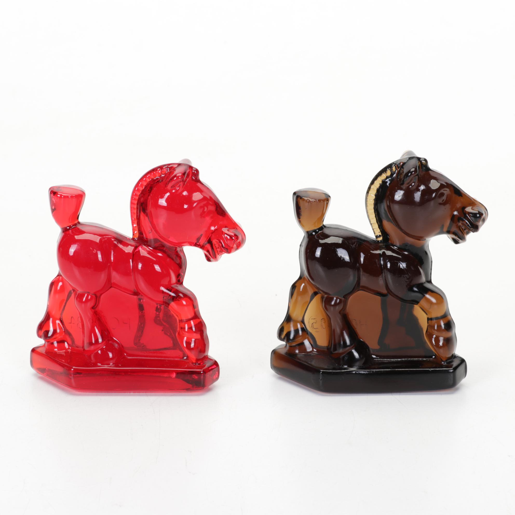 Heisey by Dalzell Viking, Imperial Red and Amber Oscar, Filly, Colt Glass Horses