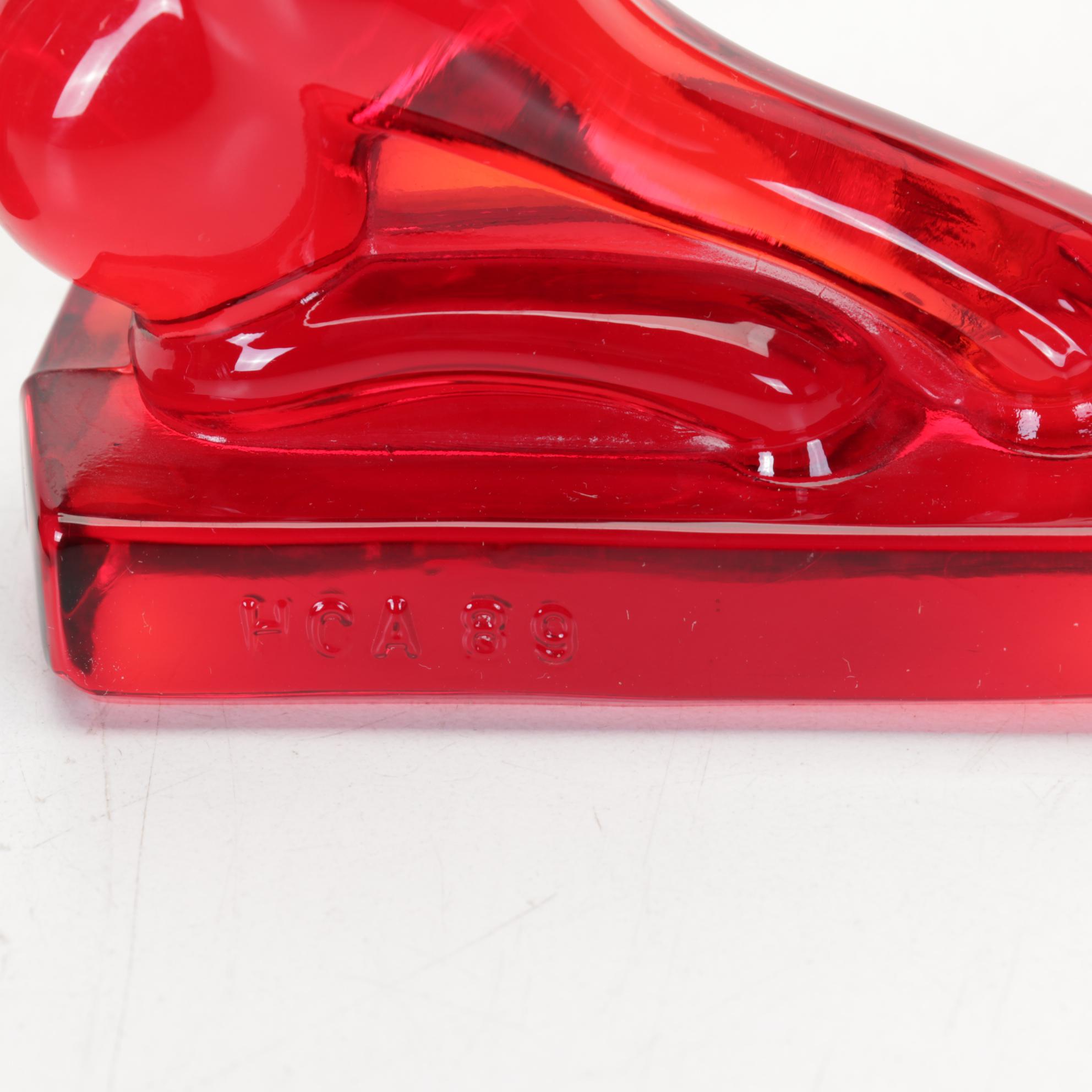 Heisey by Dalzell Viking, Imperial Red and Amber Oscar, Filly, Colt Glass Horses