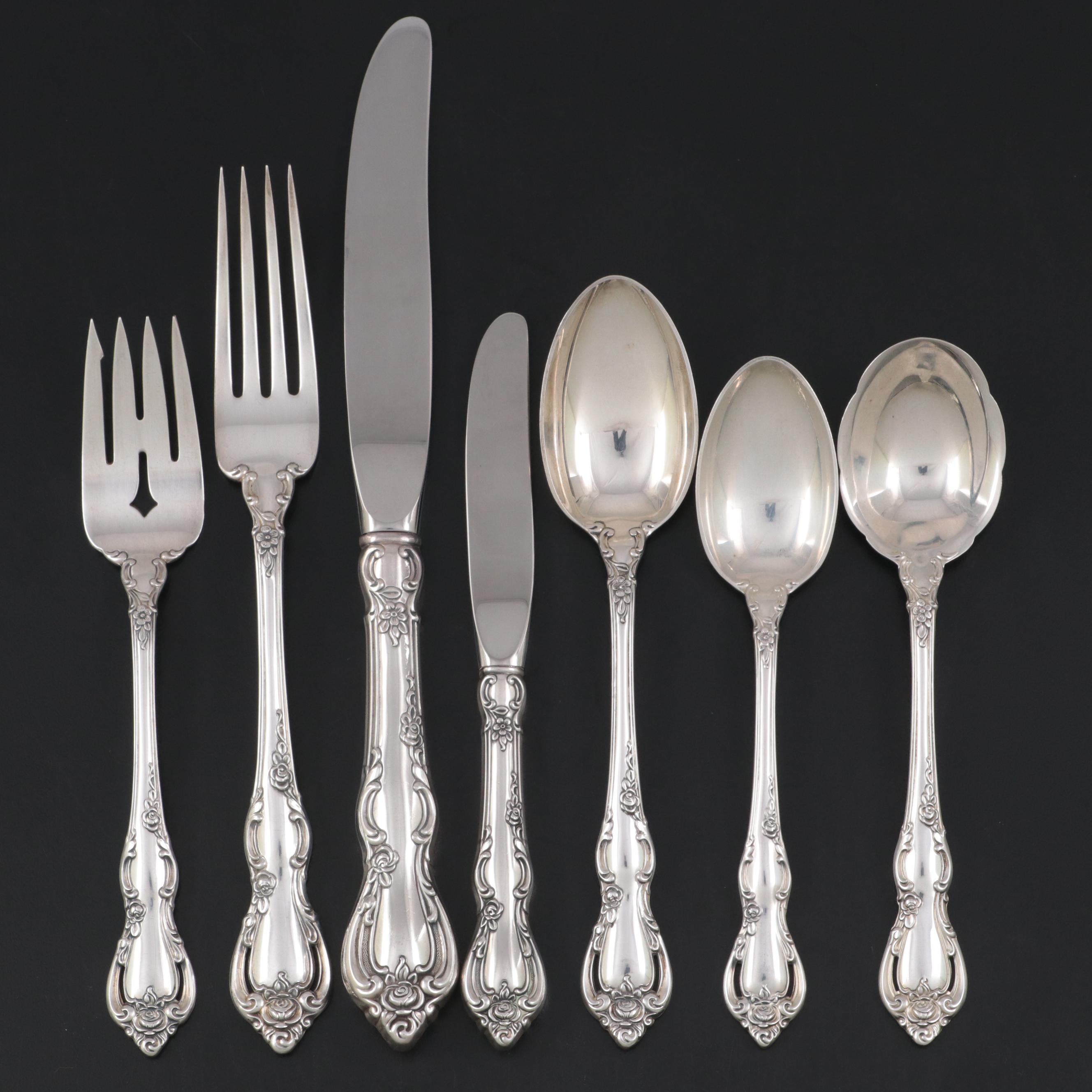 Towle "Spanish Provincial" Sterling Silver Flatware, Mid to Late 20th Century