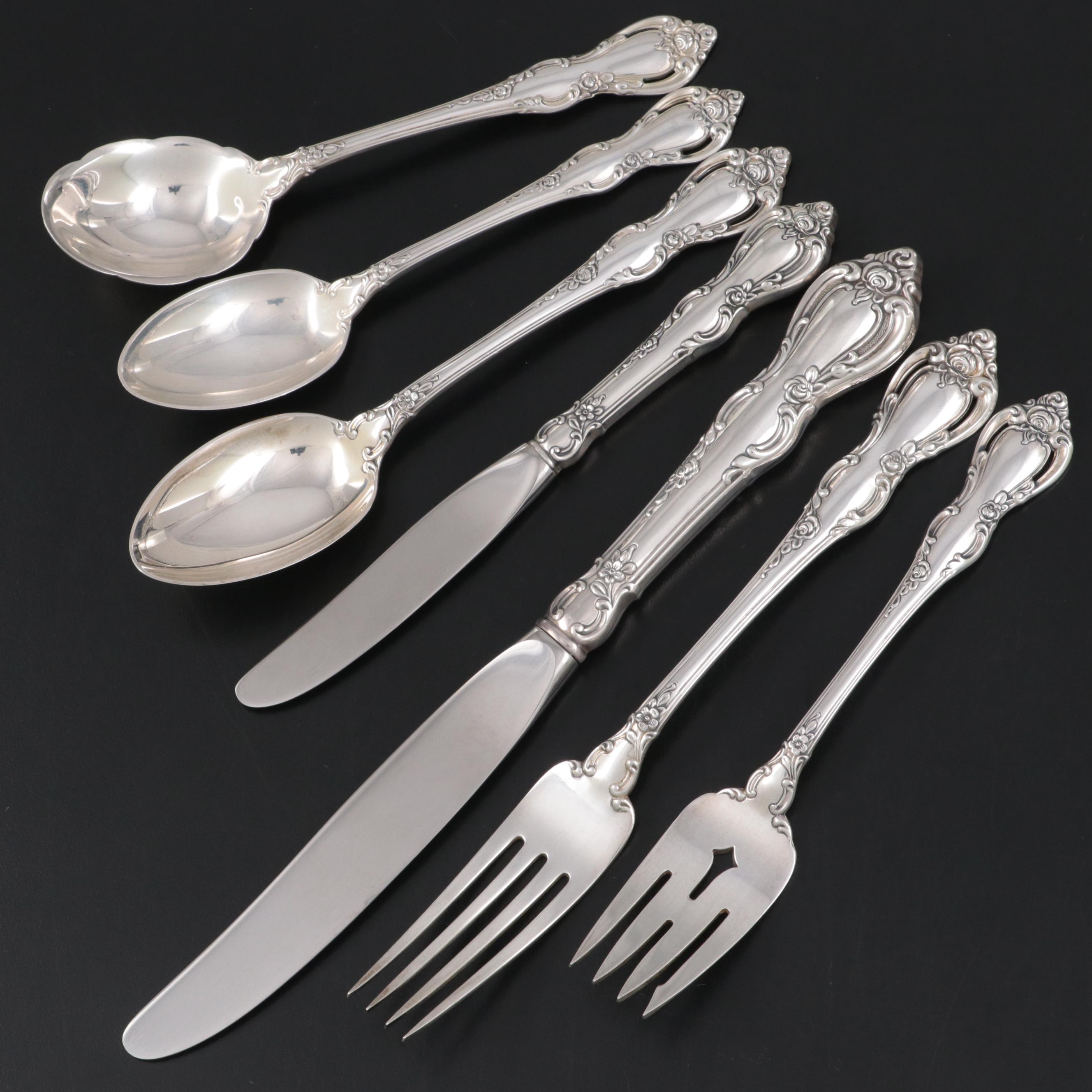 Towle "Spanish Provincial" Sterling Silver Flatware, Mid to Late 20th Century