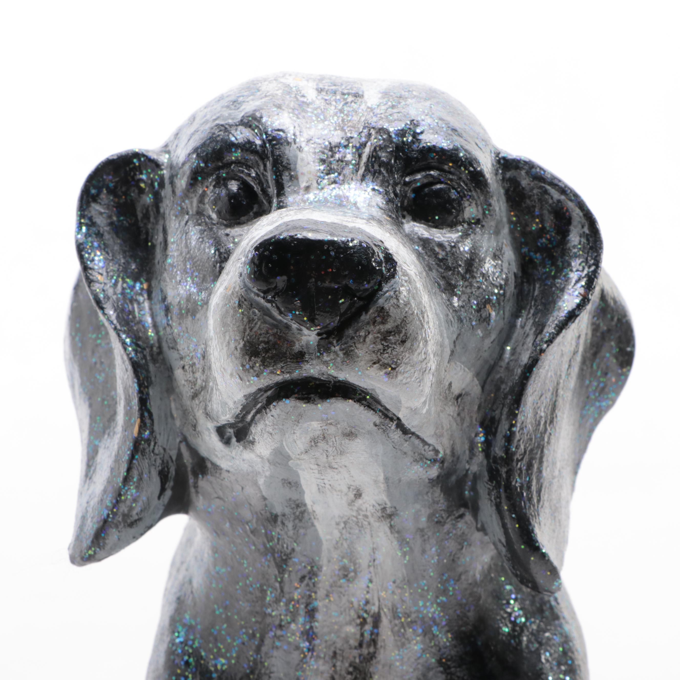 Cast Composite Dachshund Figure