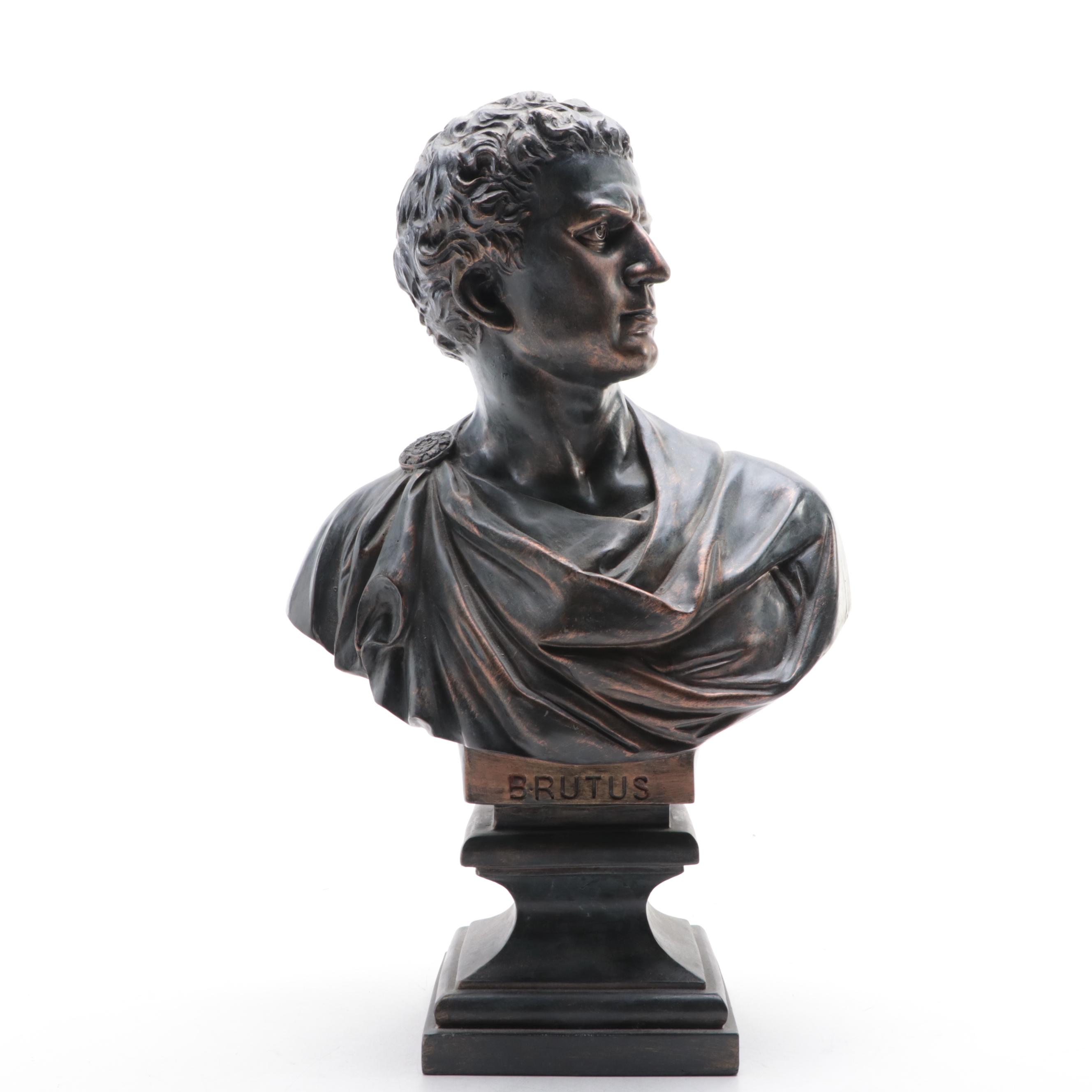 Composite Metal-Tone Brutus Bust