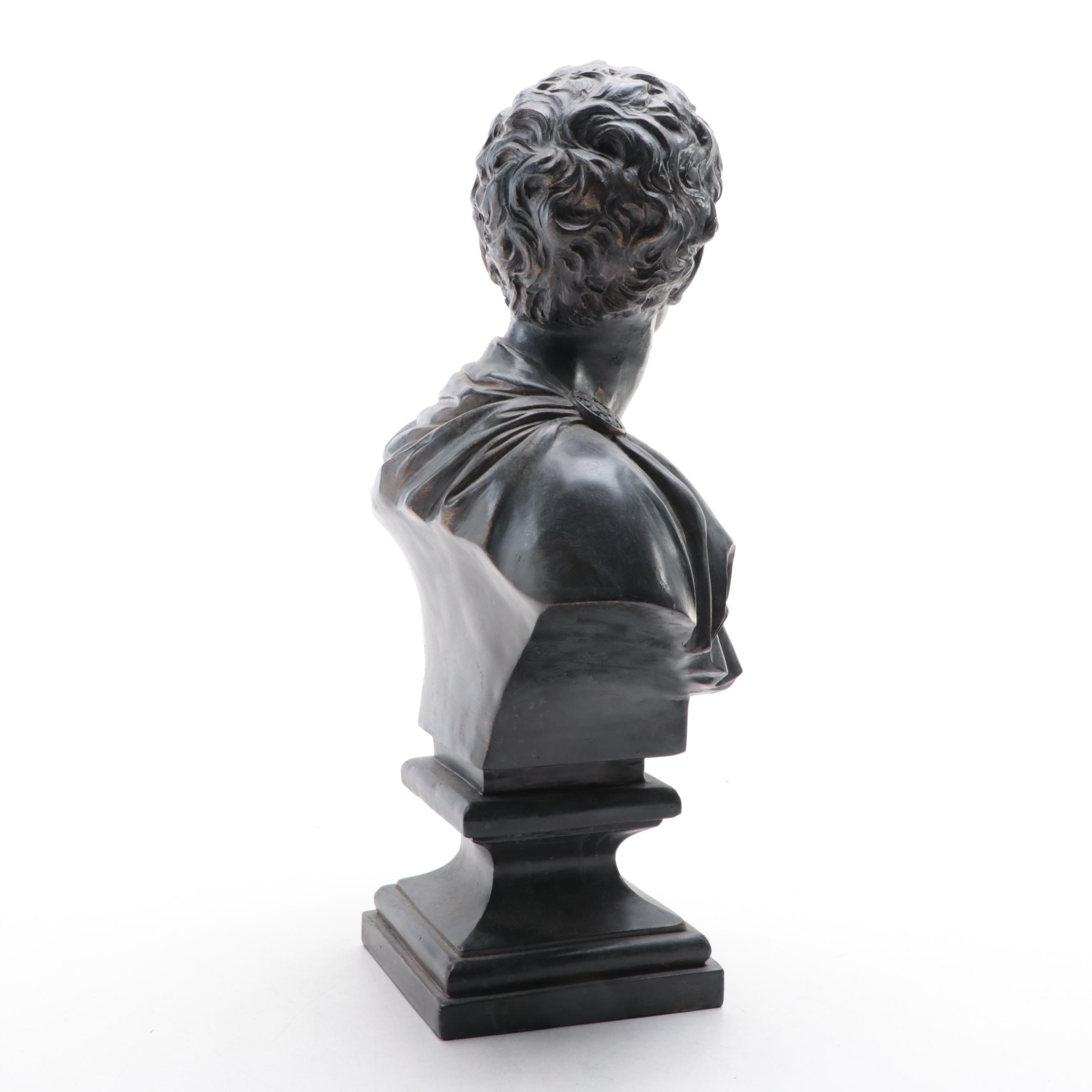 Composite Metal-Tone Brutus Bust