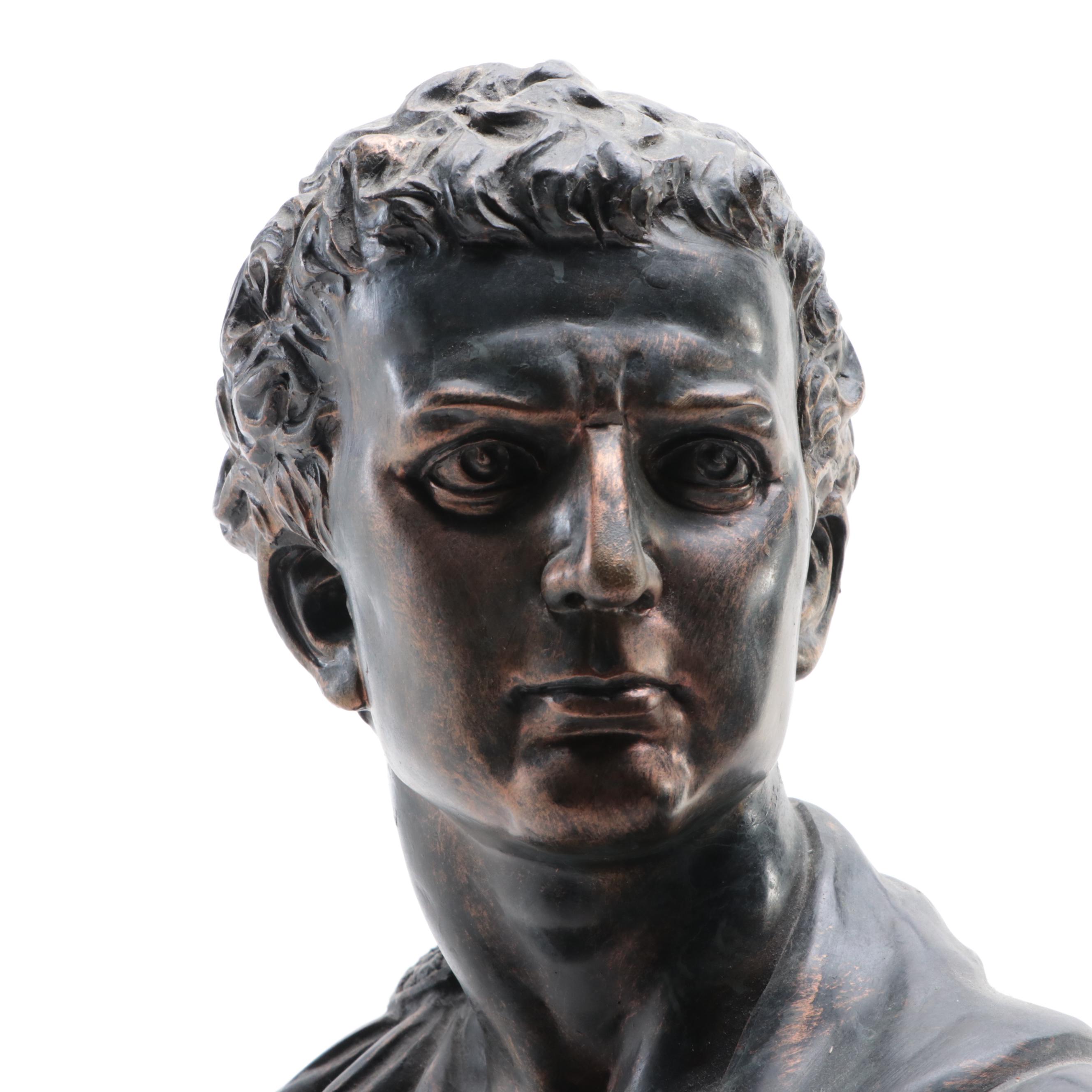 Composite Metal-Tone Brutus Bust