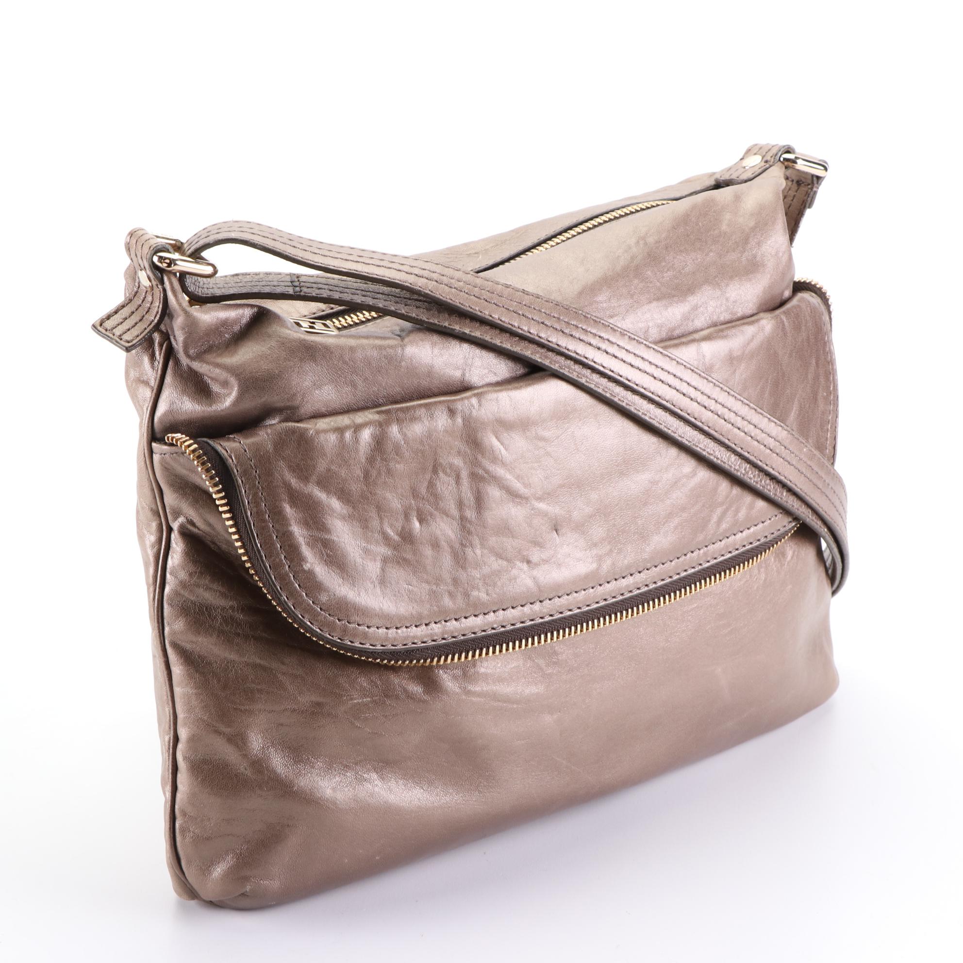 Fendi Crossbody Bag in Metallic Leather