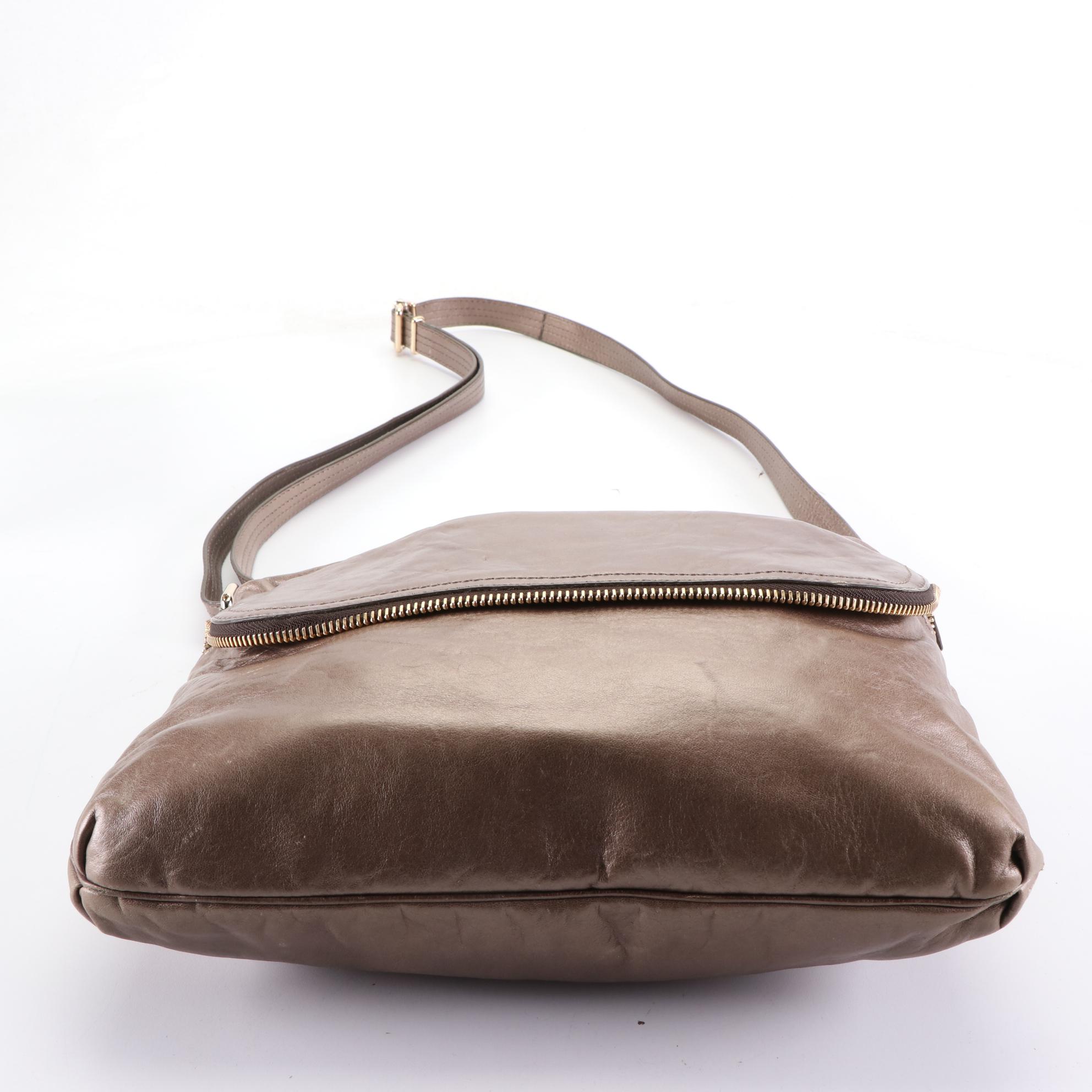 Fendi Crossbody Bag in Metallic Leather