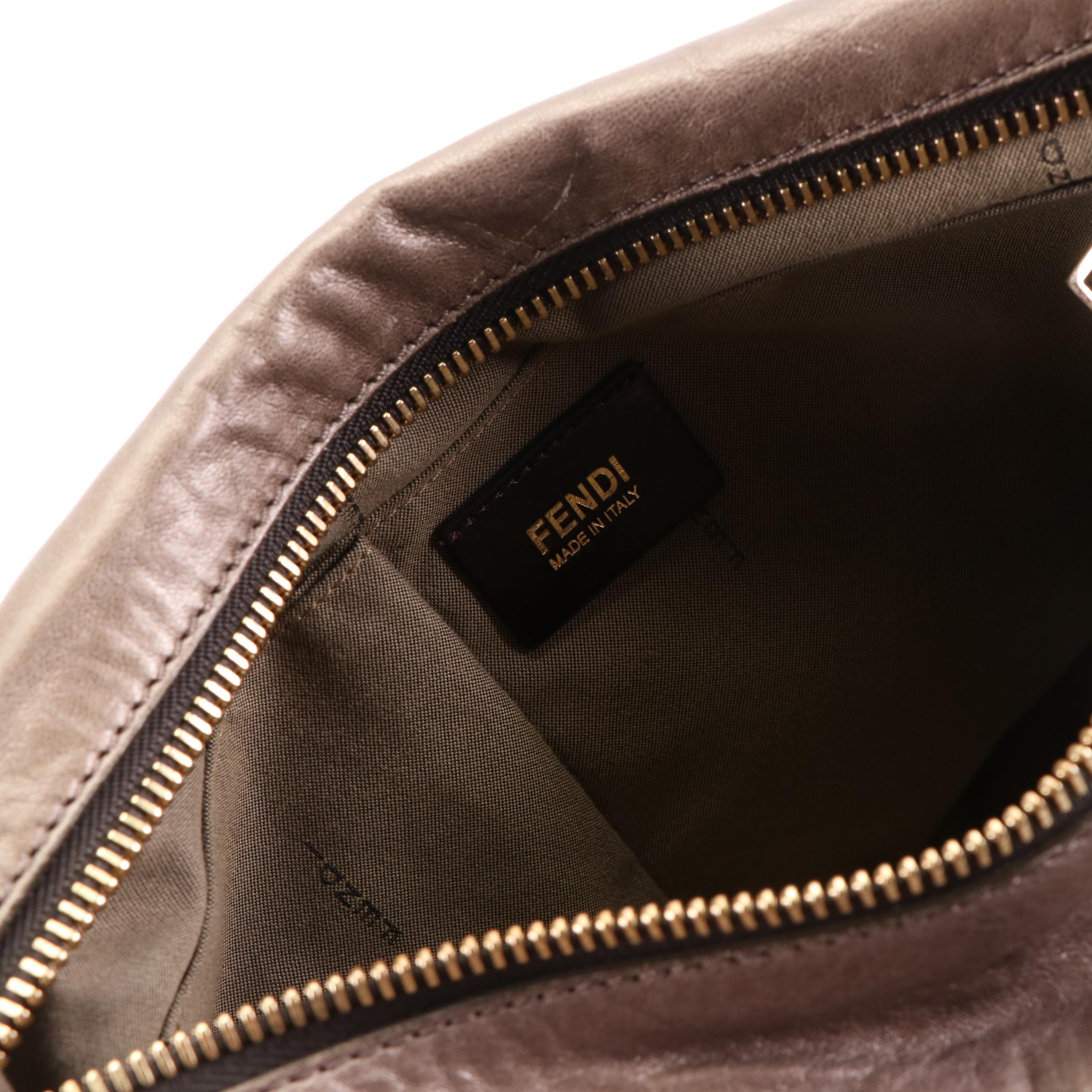 Fendi Crossbody Bag in Metallic Leather