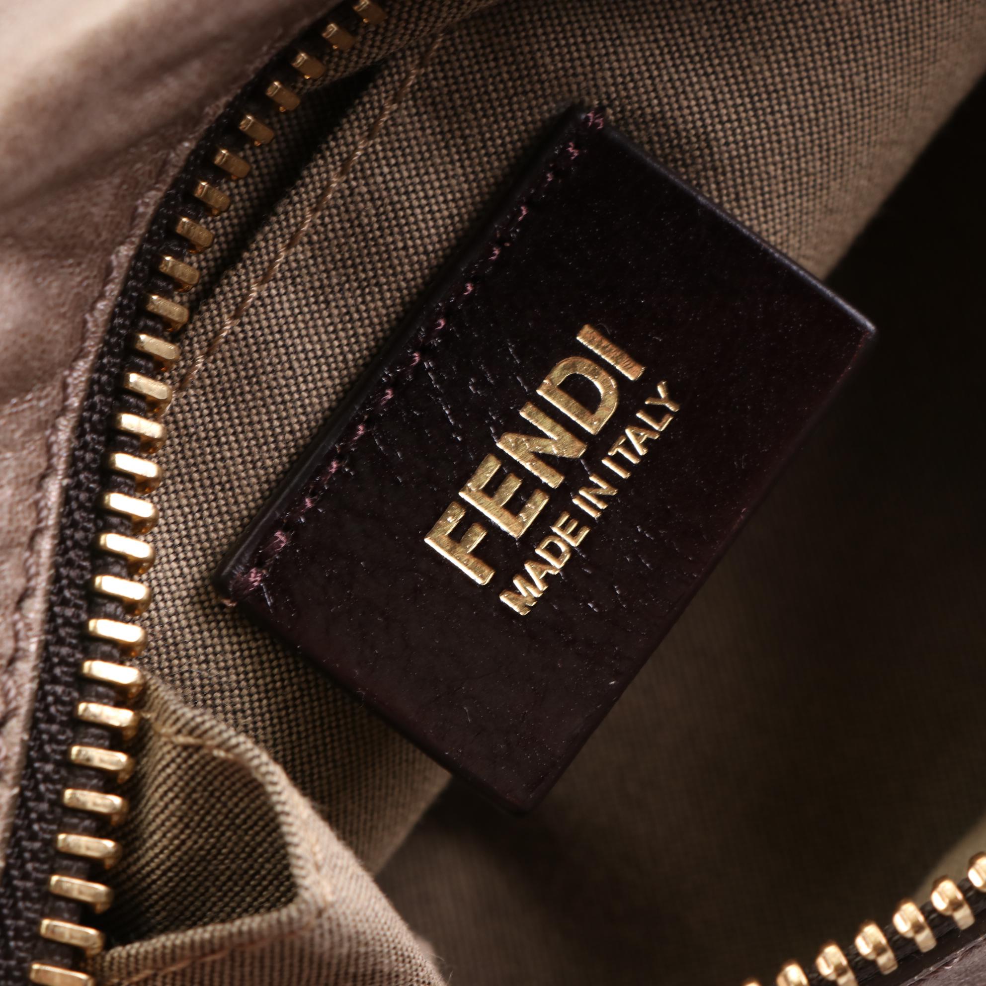 Fendi Crossbody Bag in Metallic Leather