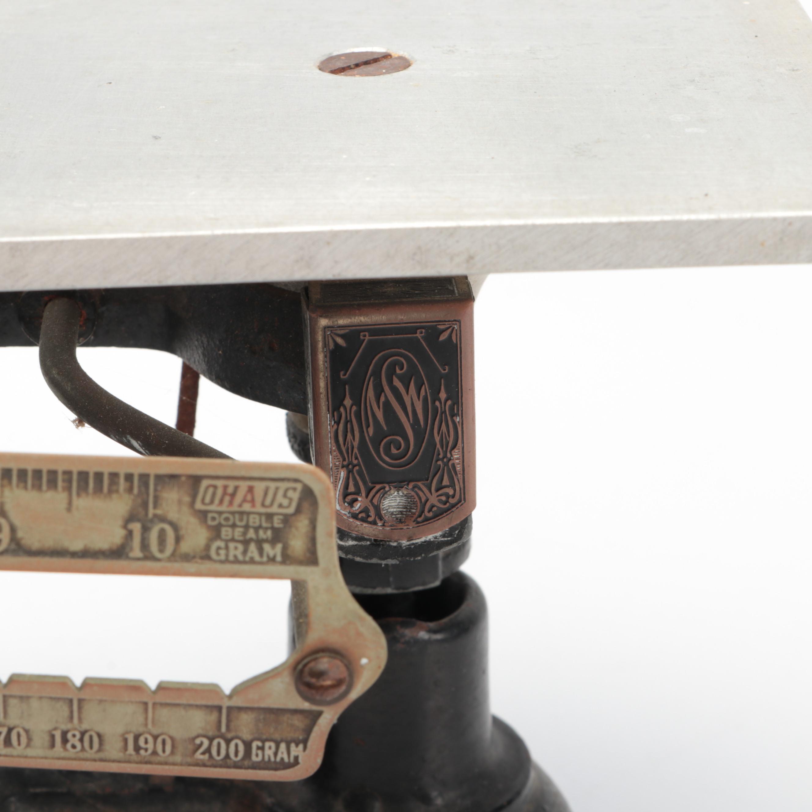 Newark Scale Works Ohaus Double Beam Gram Scale