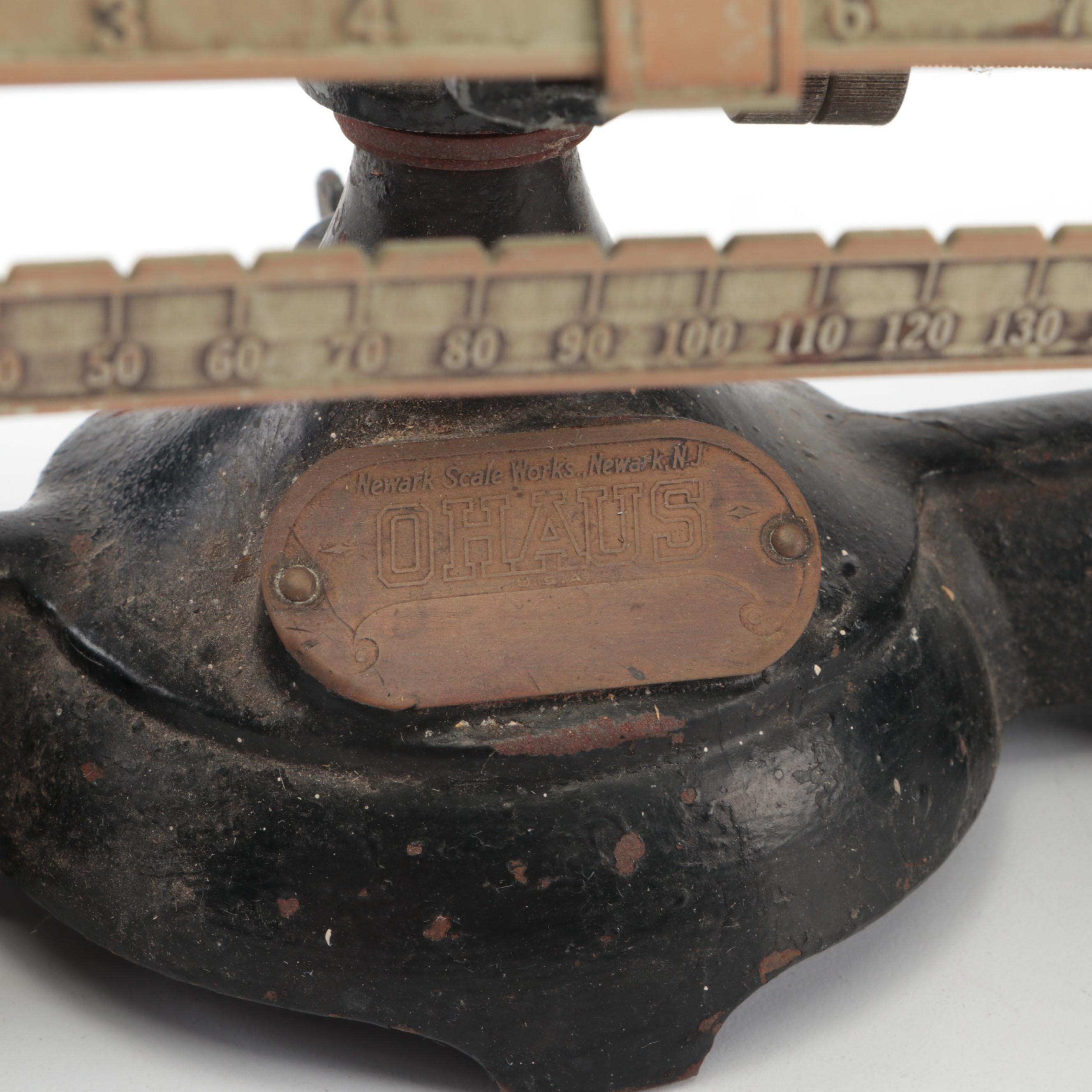 Newark Scale Works Ohaus Double Beam Gram Scale
