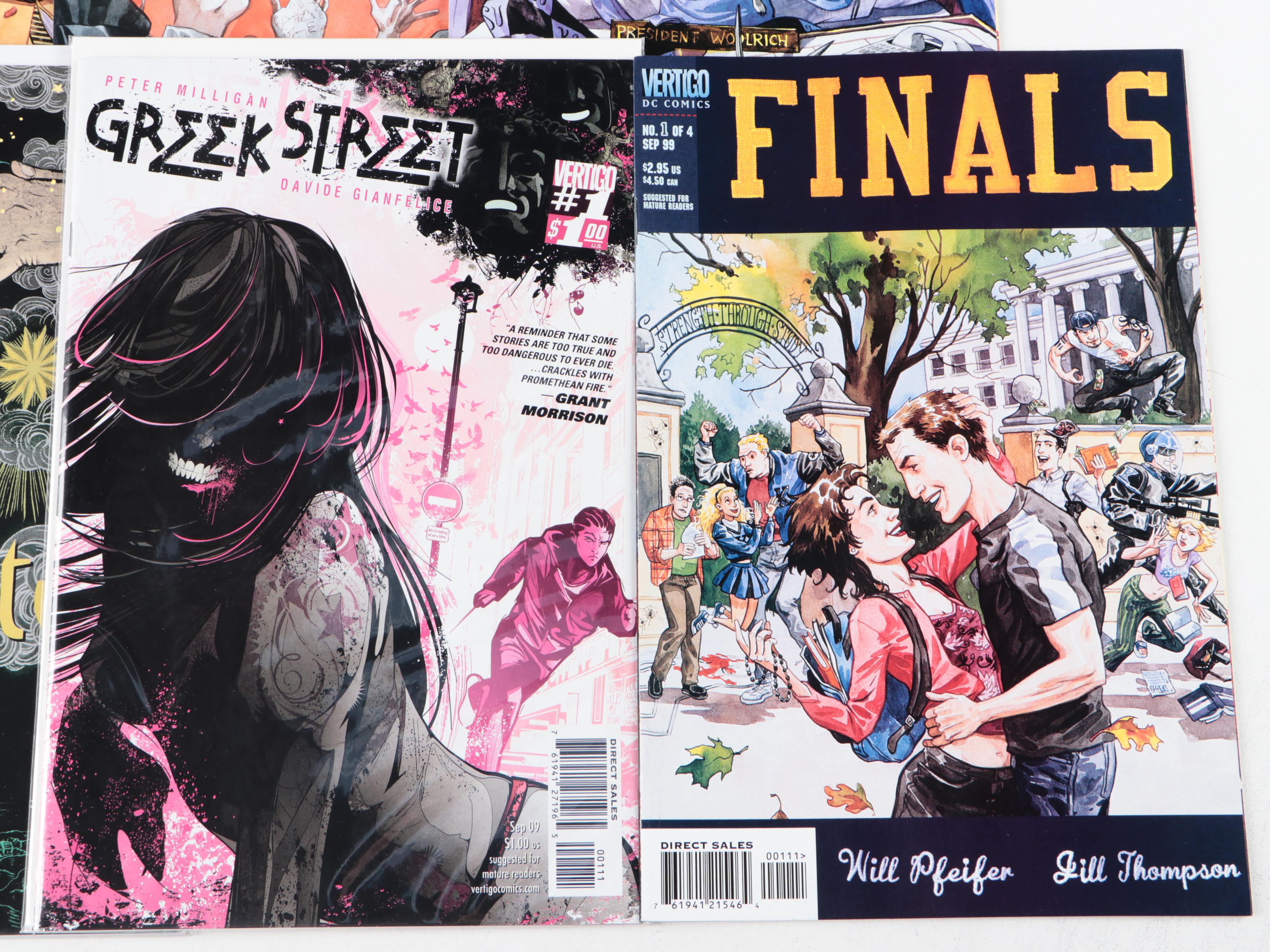 Modern Age "Finals", "Greek Street", and "The Unwritten" Vertigo Comic Books