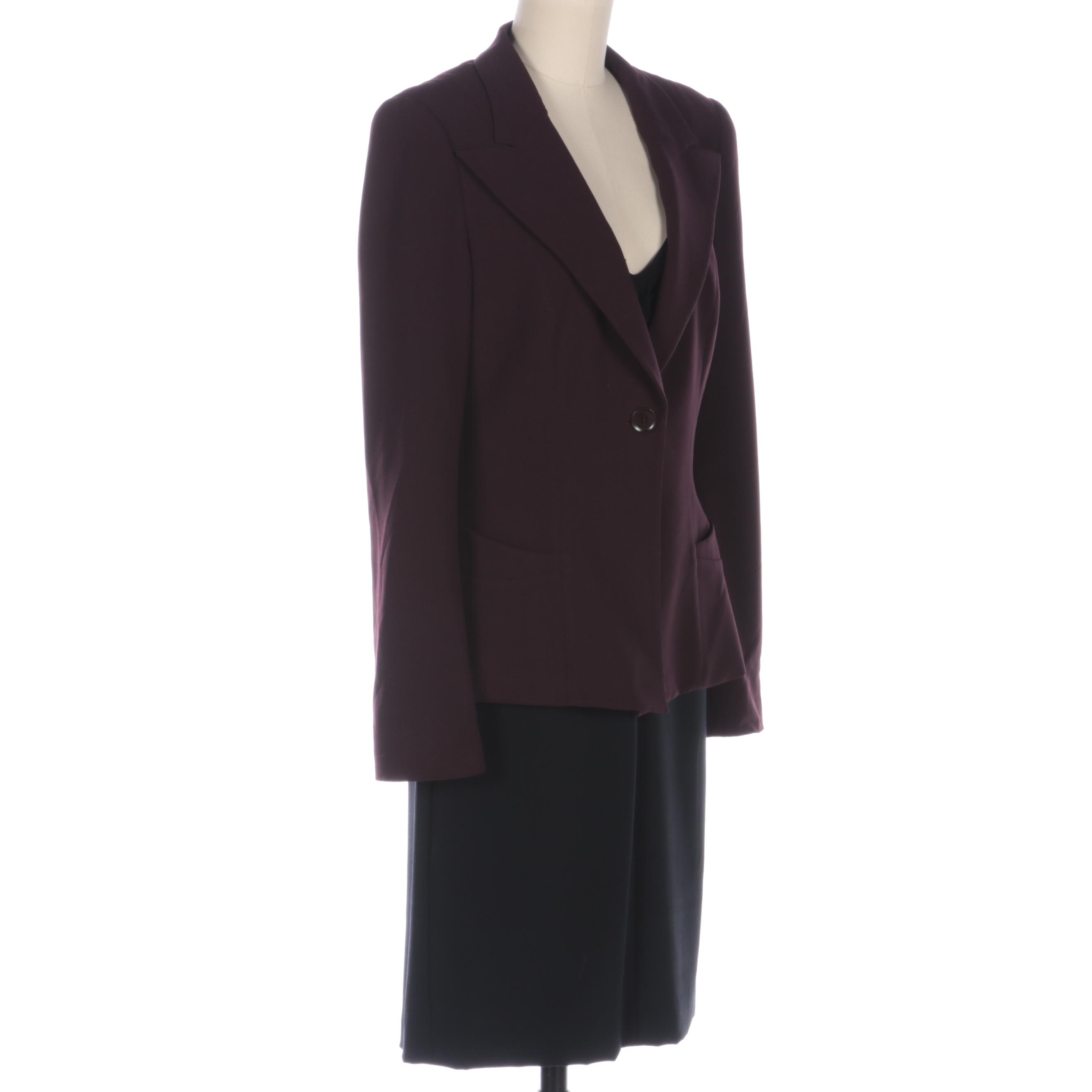 Giorgio Armani Sleeveless Black Evening Dress with Blazer