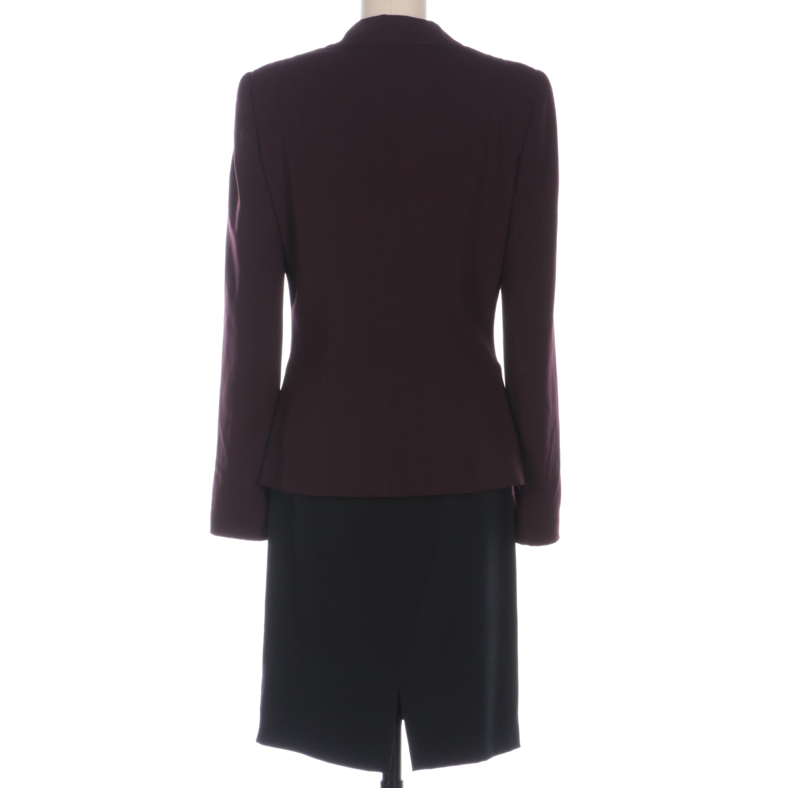 Giorgio Armani Sleeveless Black Evening Dress with Blazer