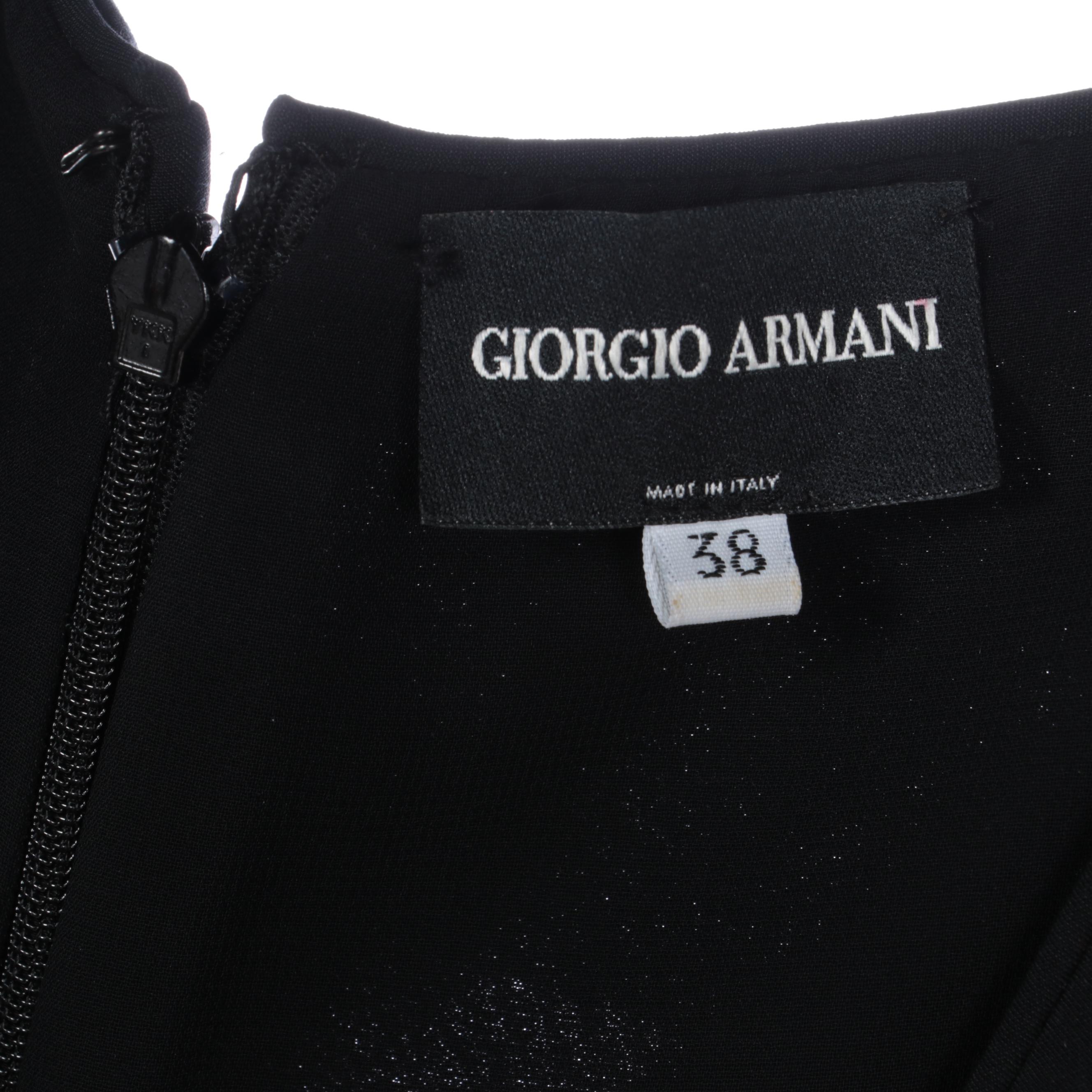 Giorgio Armani Sleeveless Black Evening Dress with Blazer