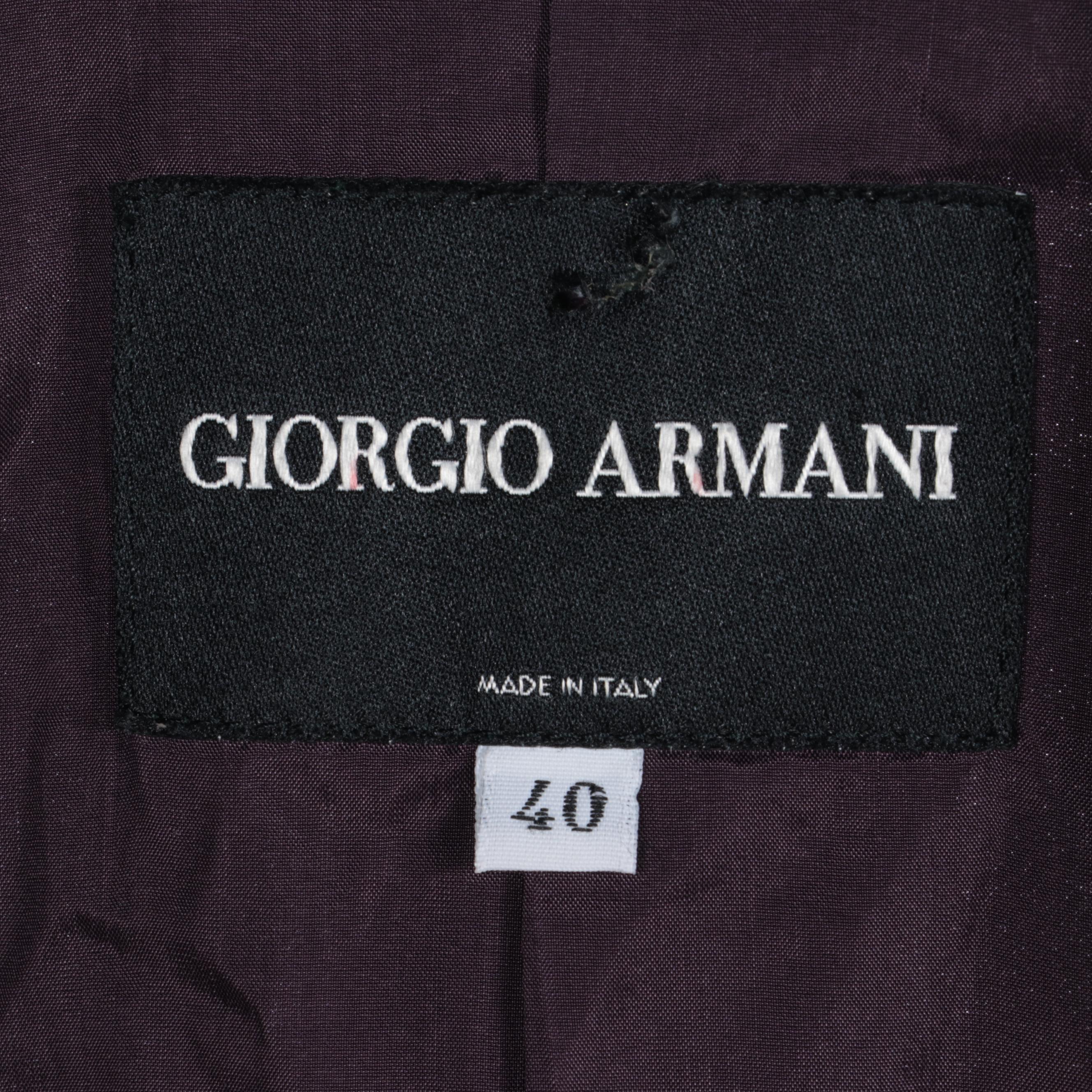Giorgio Armani Sleeveless Black Evening Dress with Blazer