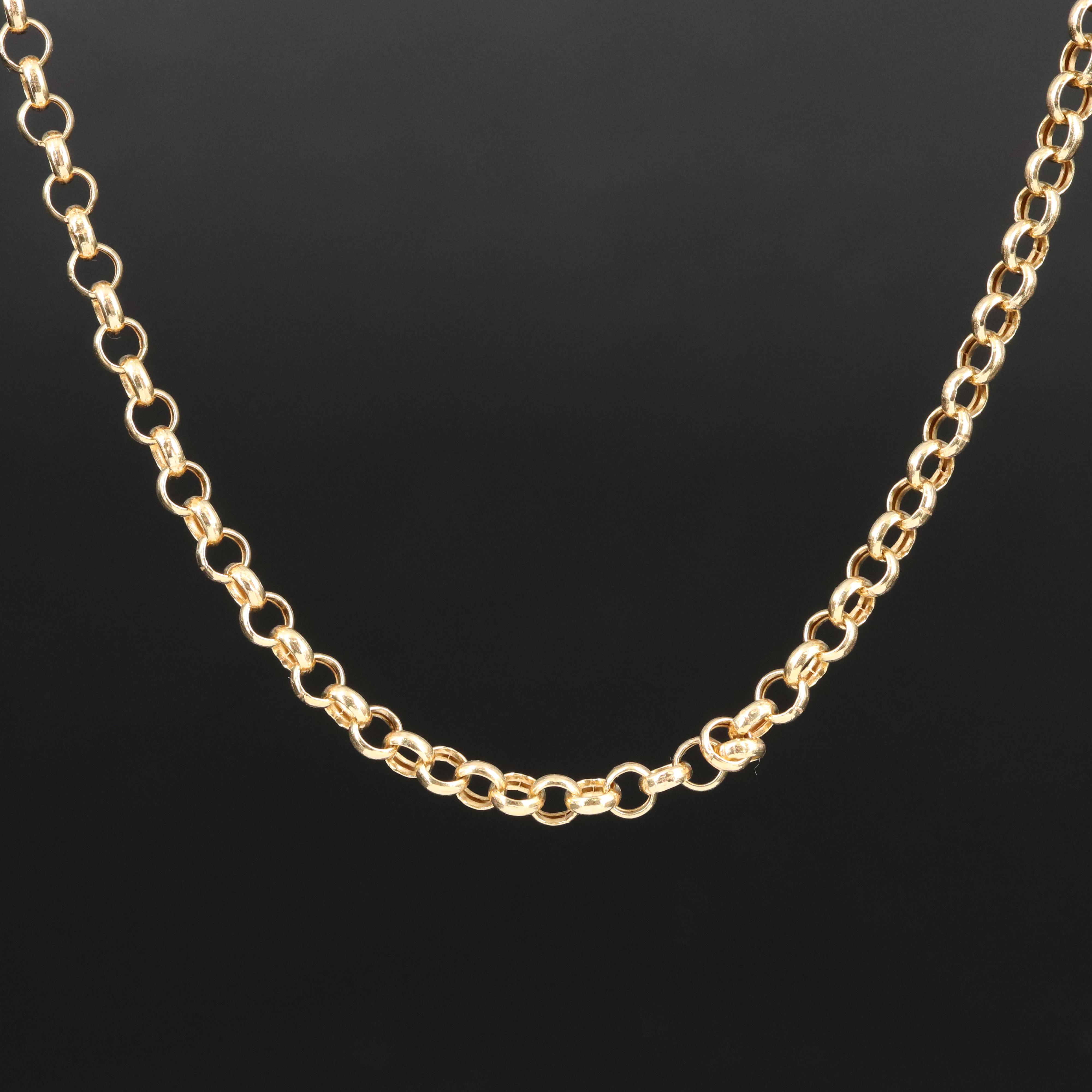 18K Rolo Chain Necklace