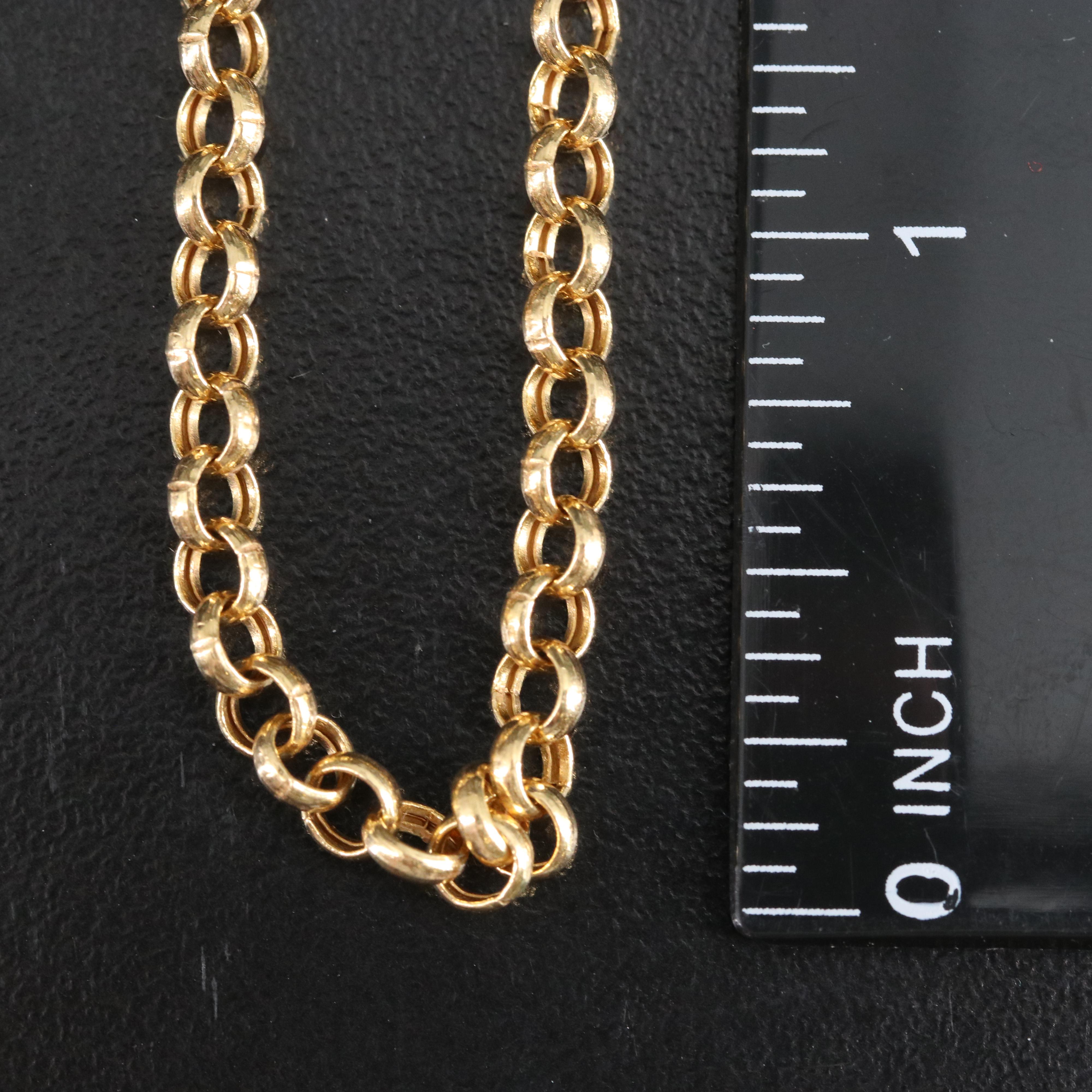 18K Rolo Chain Necklace