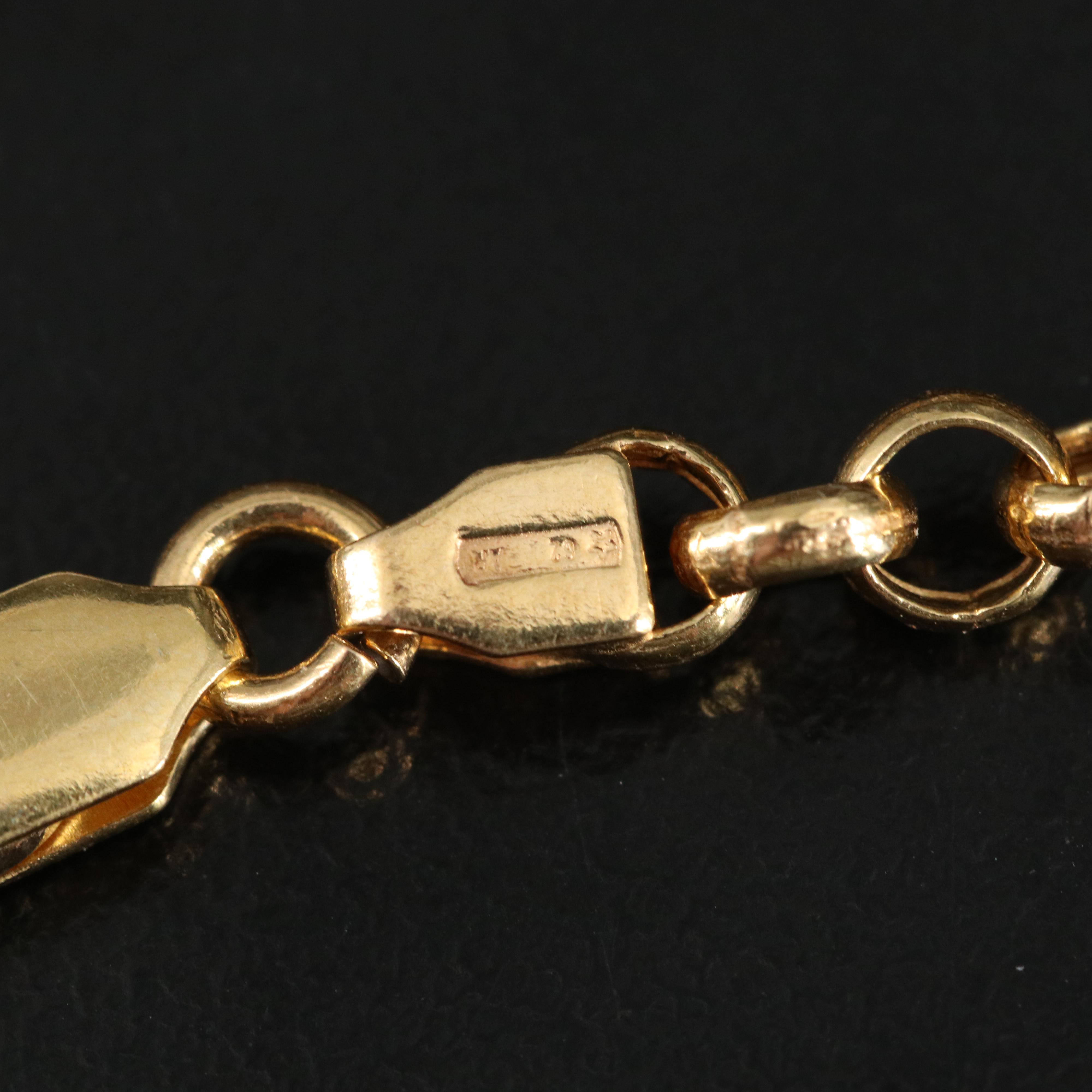 18K Rolo Chain Necklace