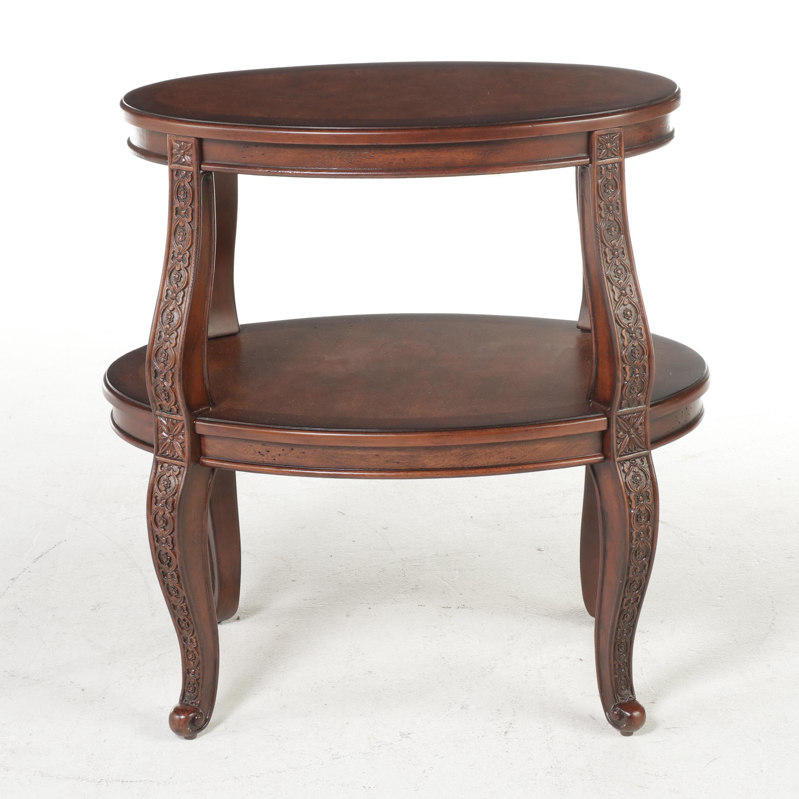 George III Style Armchair Plus French Provincial Style Table, Incl. Fairfield