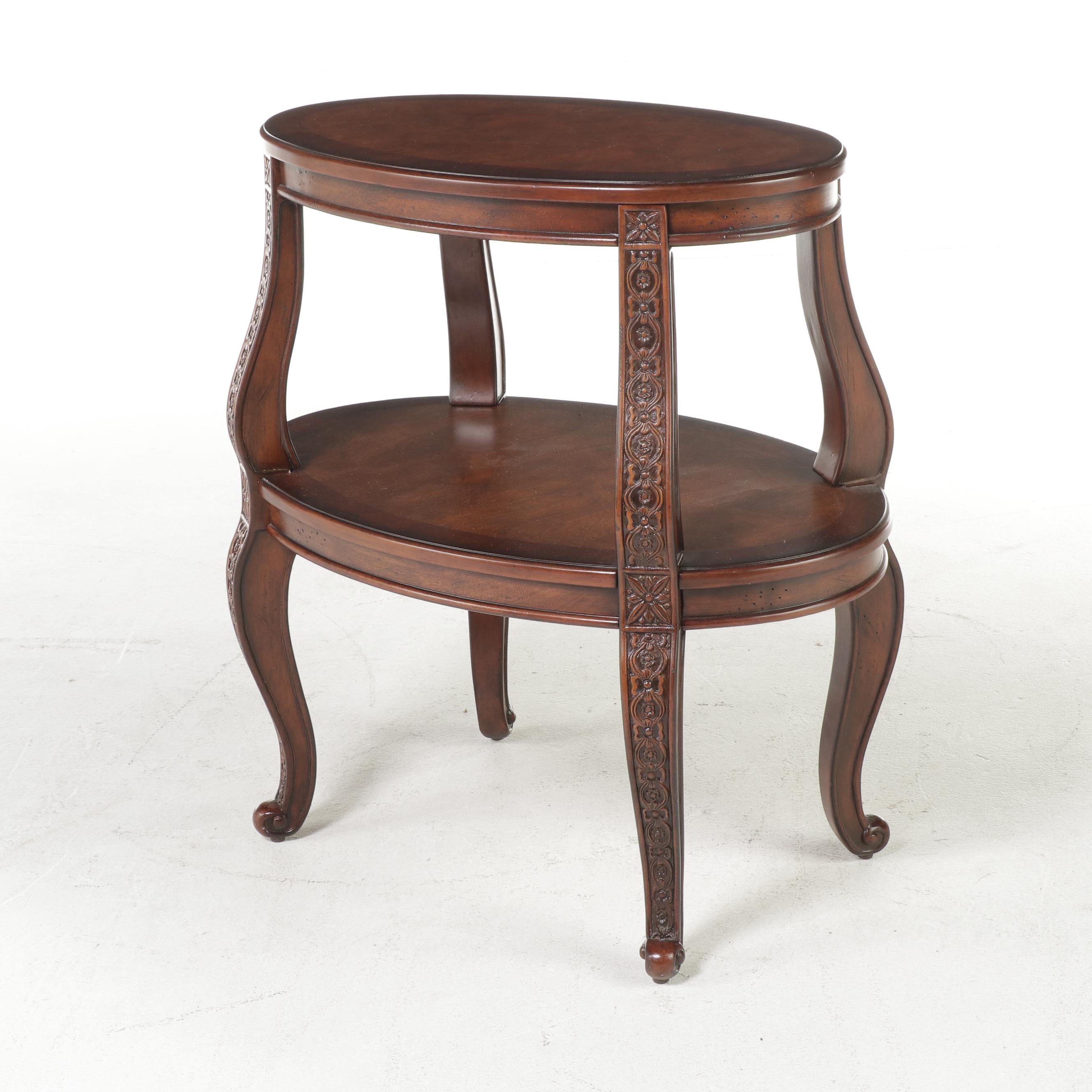 George III Style Armchair Plus French Provincial Style Table, Incl. Fairfield