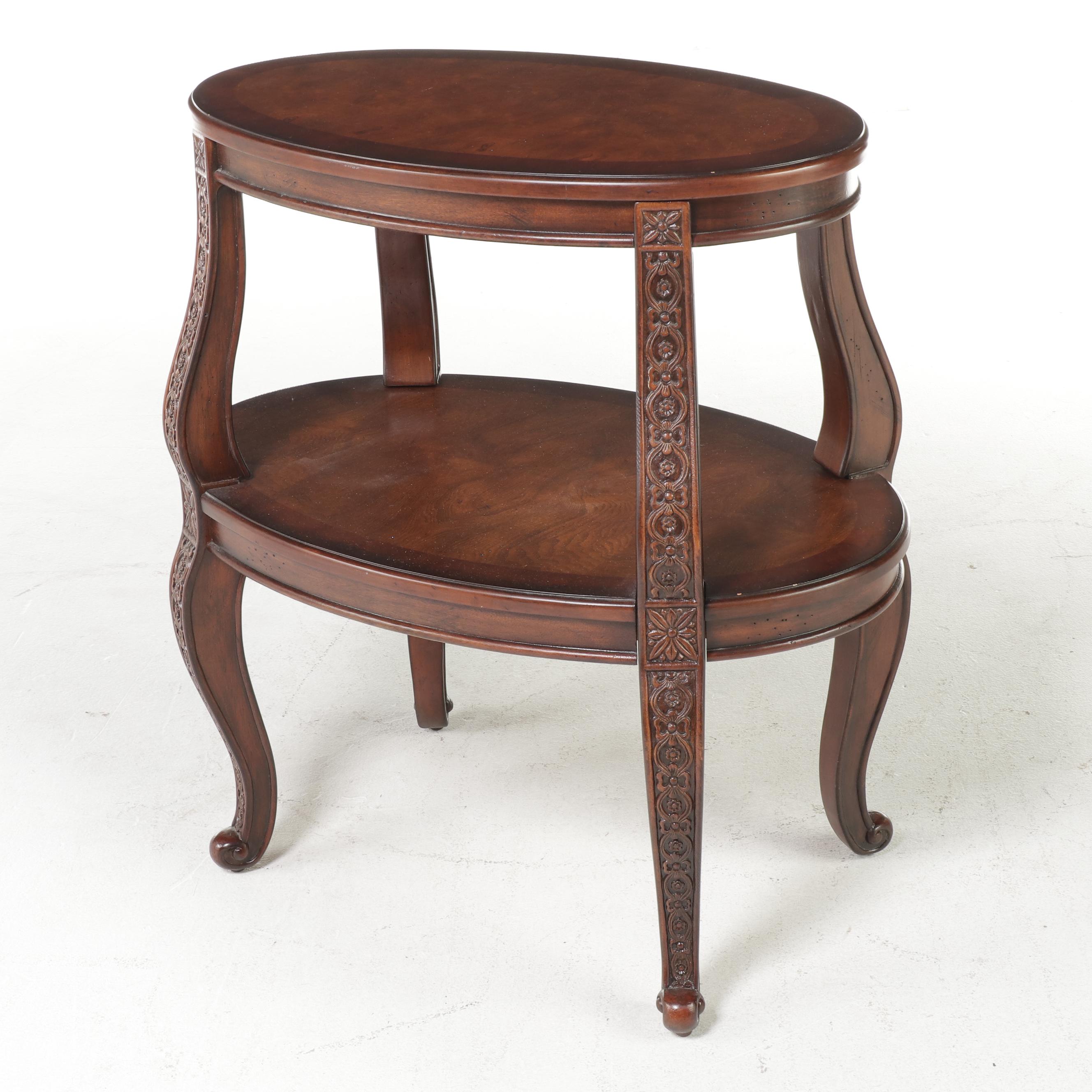 George III Style Armchair Plus French Provincial Style Table, Incl. Fairfield