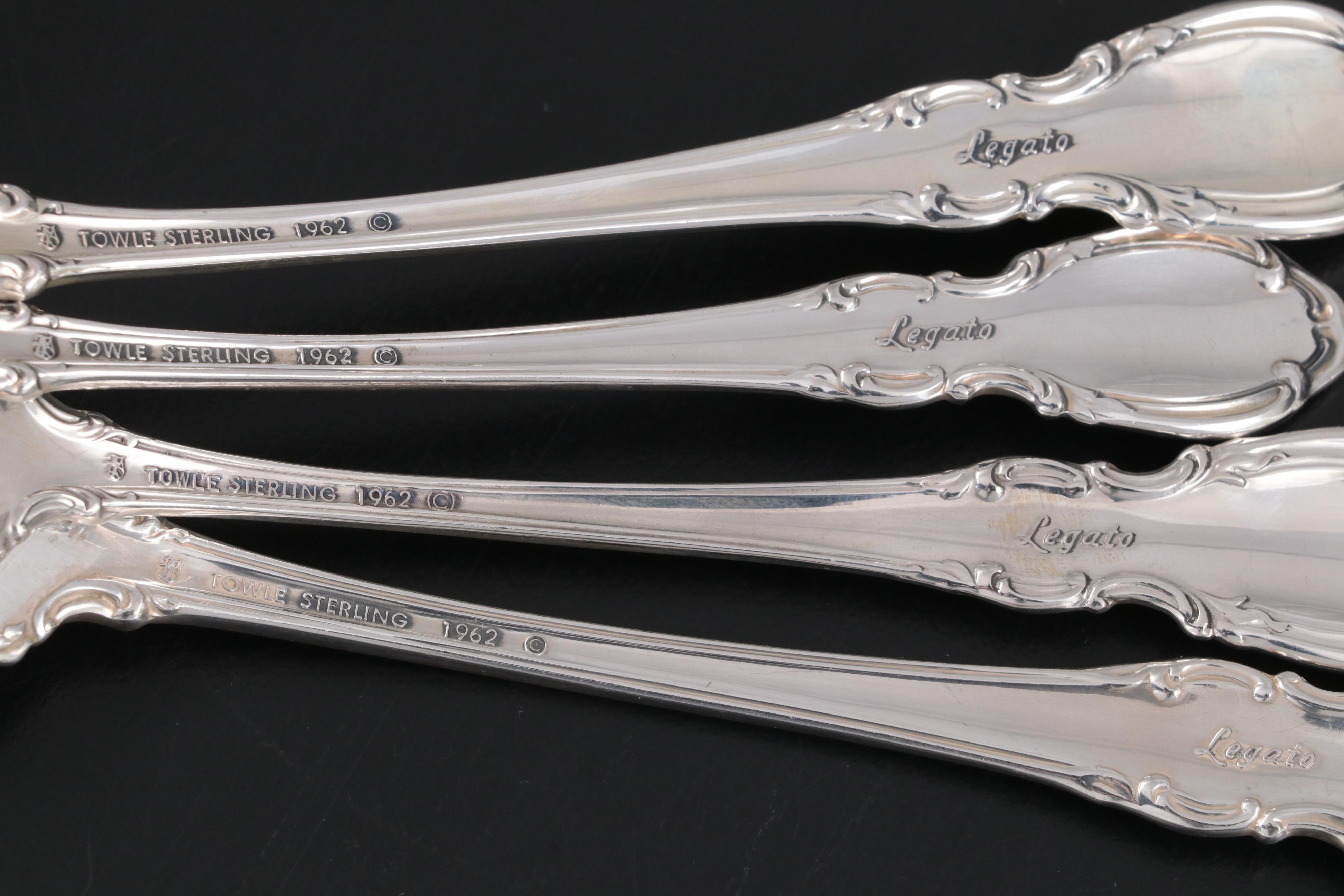 Towle "Legato" Sterling Silver Flatware with Other Sterling and Silver Flatware