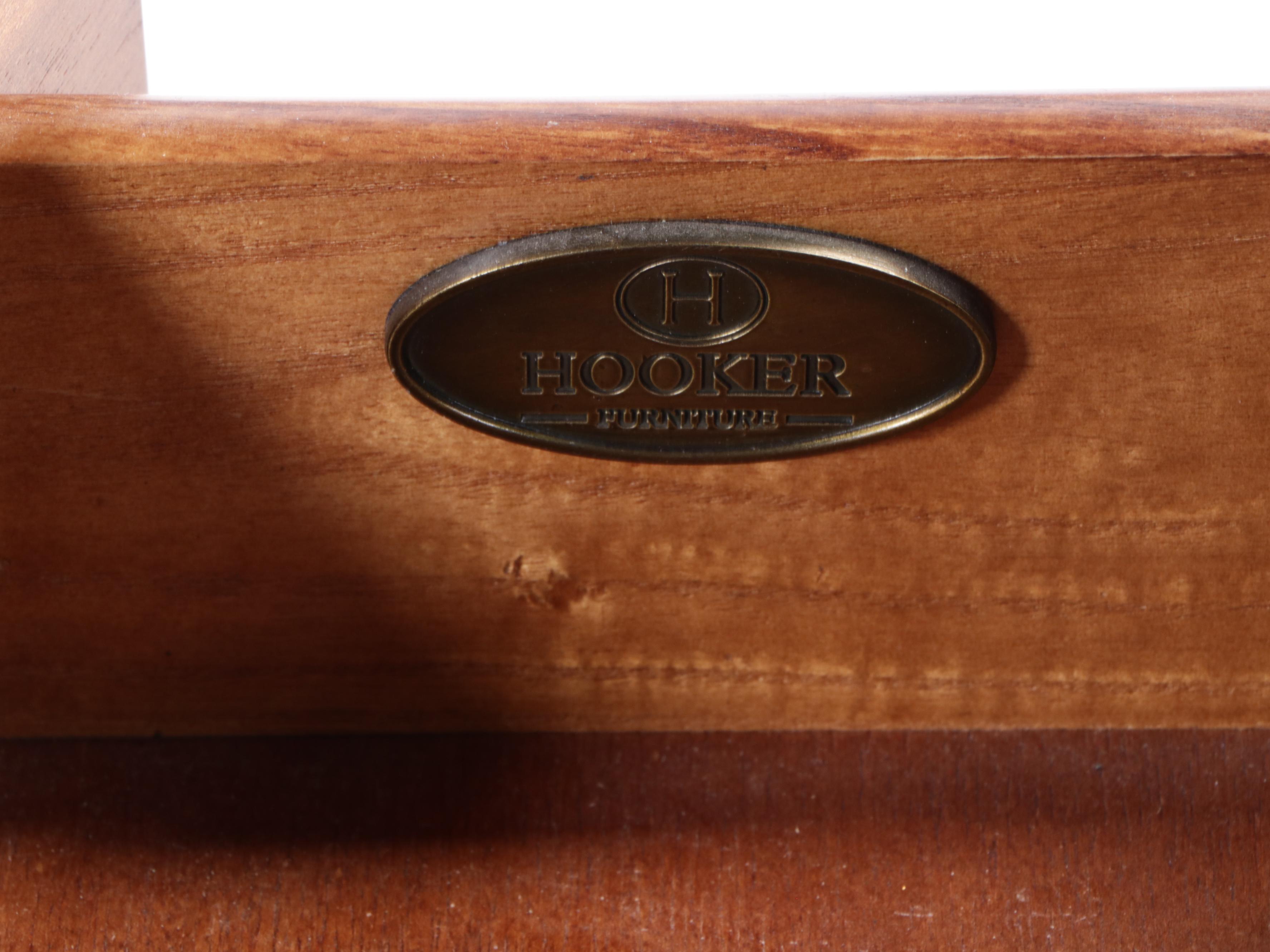 Hooker Furniture "Brookhaven" Cherrywood-Veneered Demilune Console Table