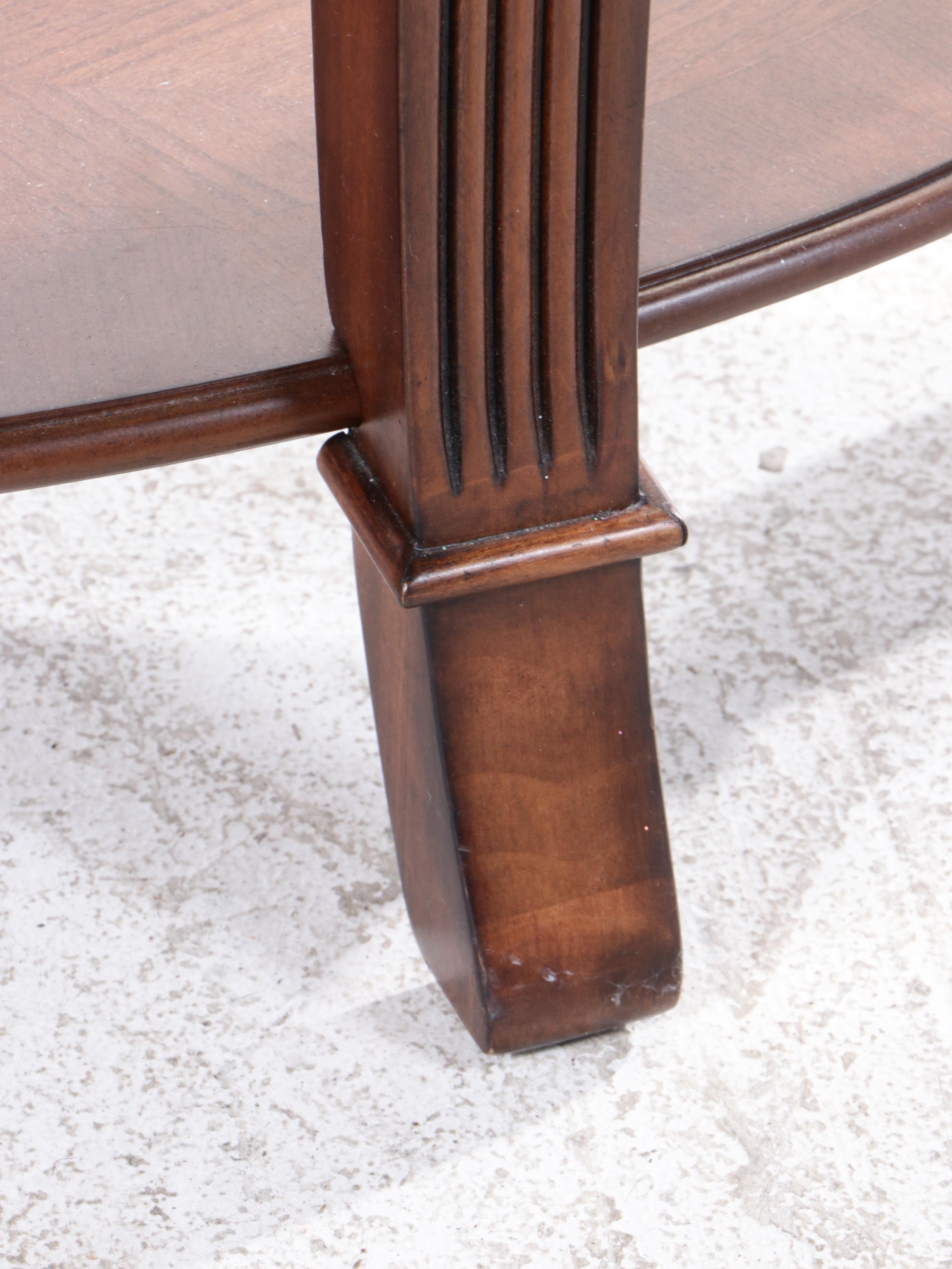 Hooker Furniture "Brookhaven" Cherrywood-Veneered Demilune Console Table
