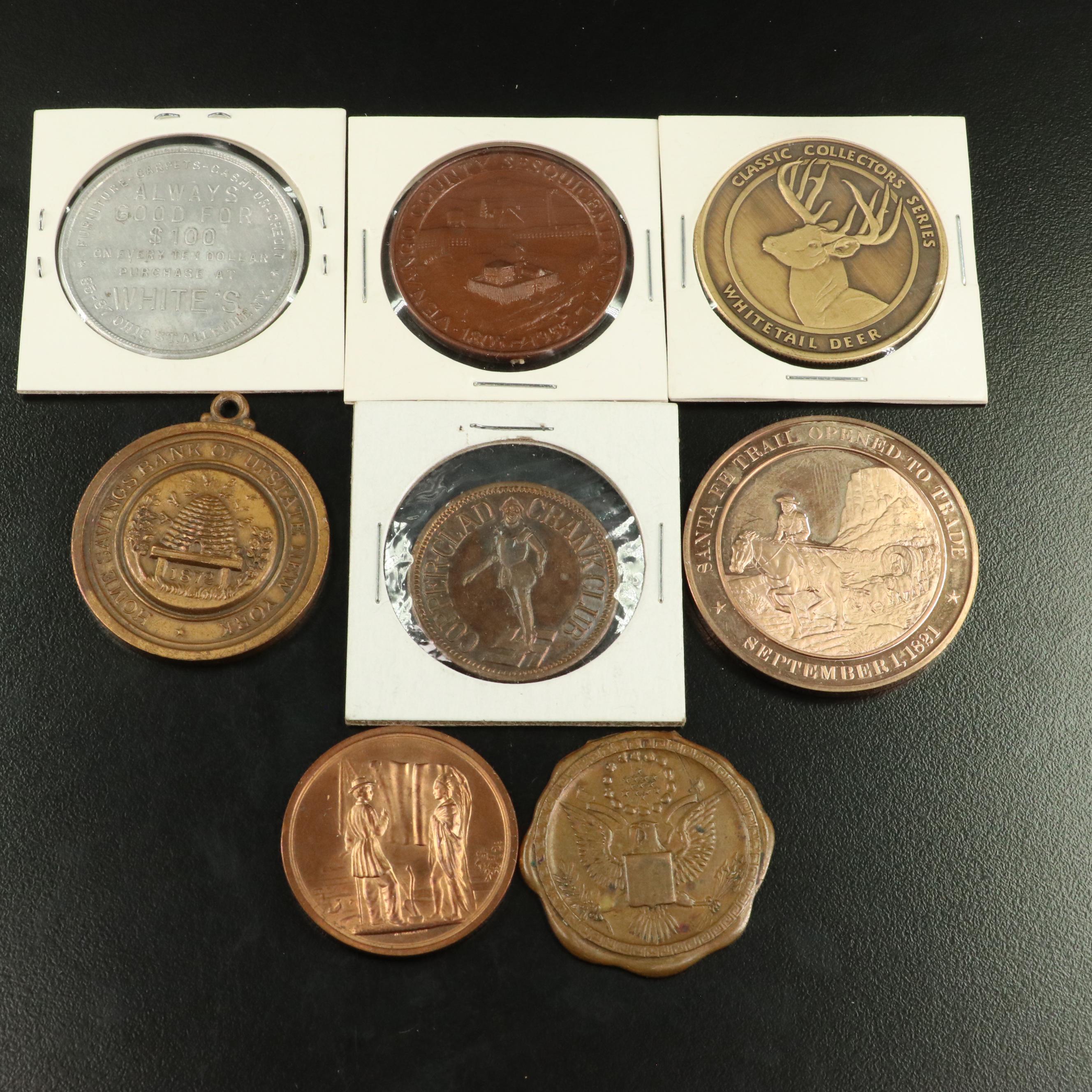 Collection of More Than Fifty Tokens and Medals