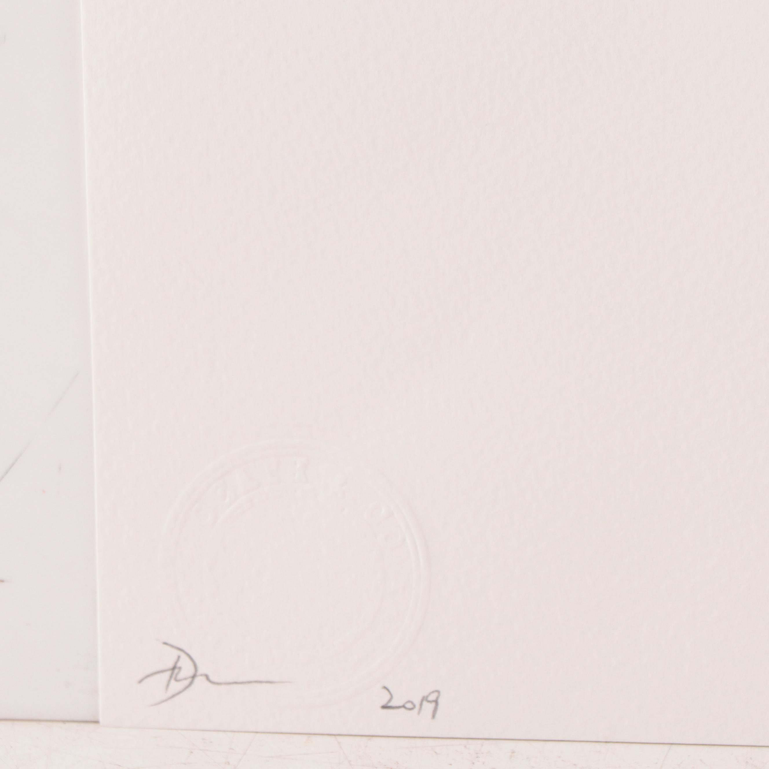 Death NYC Pop Art Offset Lithograph of Starbucks Coffee Syringe, 2019