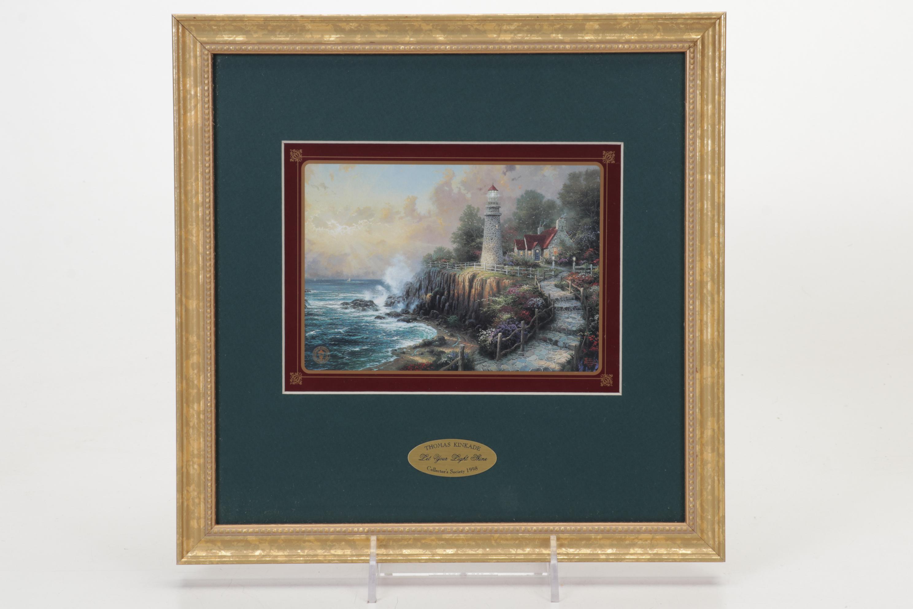 Offset Lithographs After Thomas Kinkade With Collector Plates