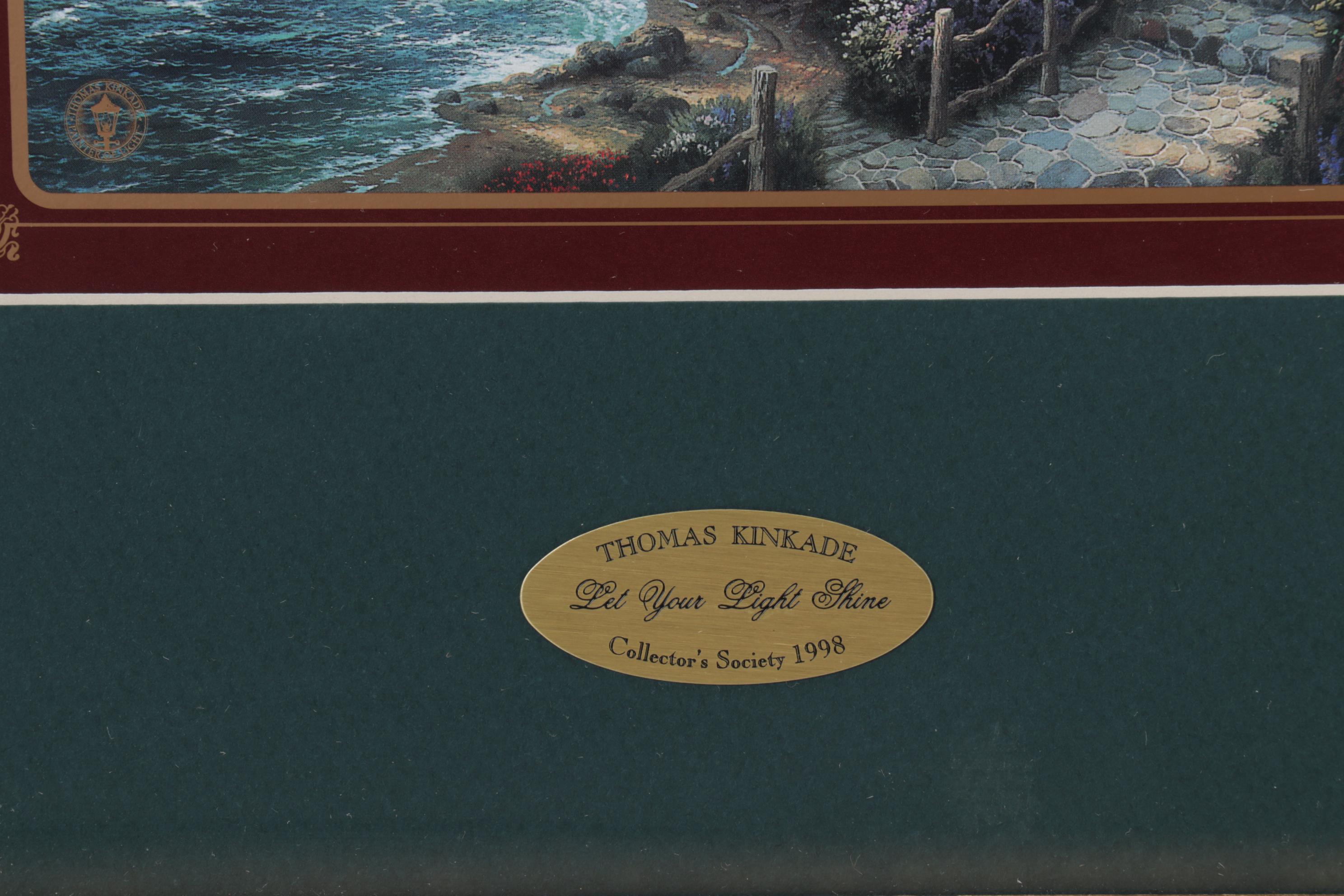 Offset Lithographs After Thomas Kinkade With Collector Plates