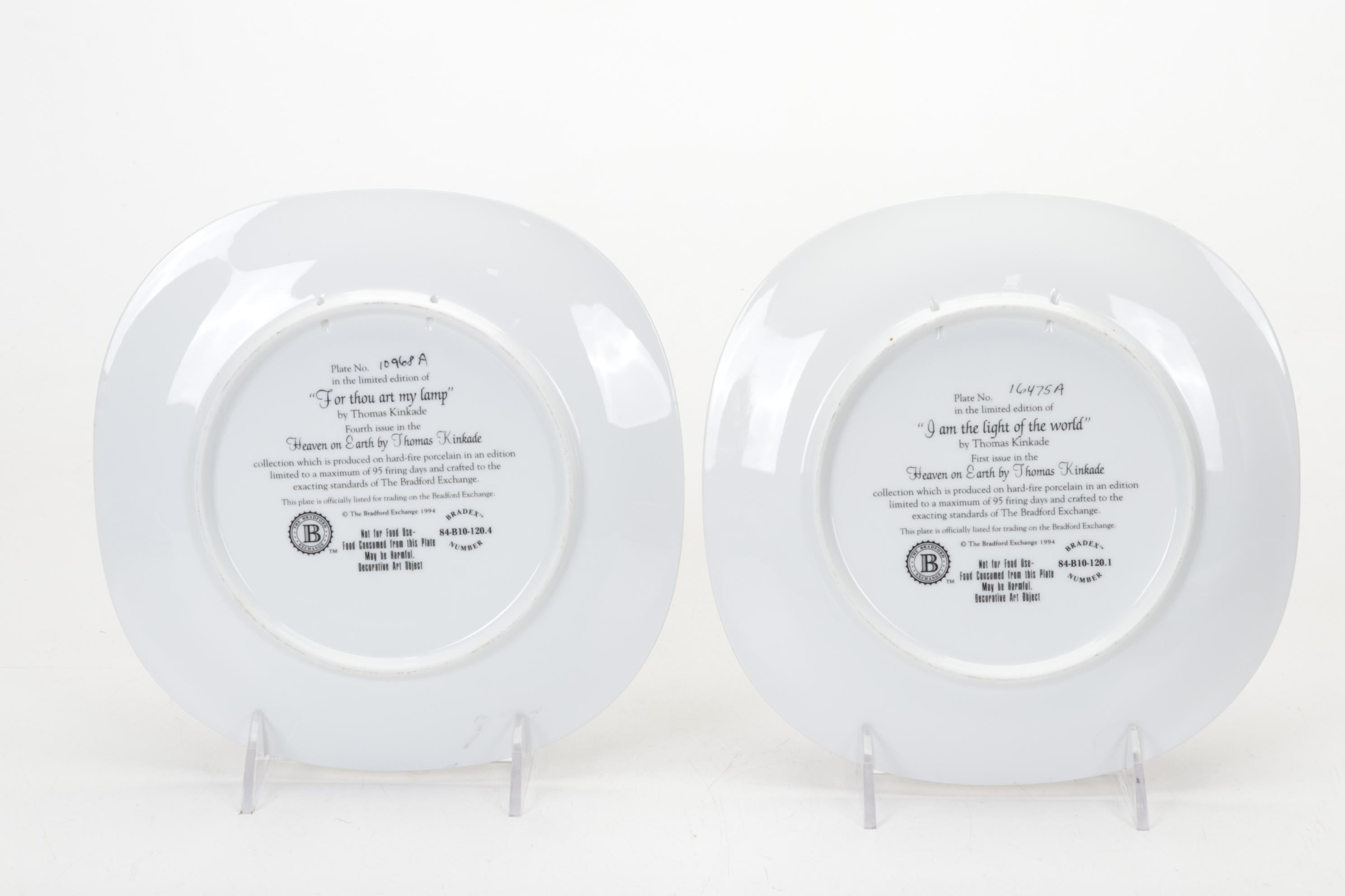 Offset Lithographs After Thomas Kinkade With Collector Plates